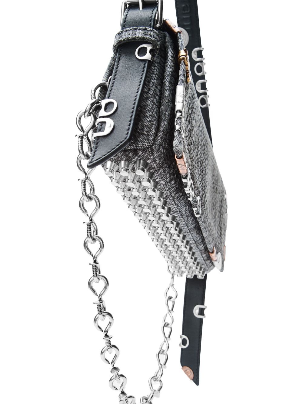 studded chain-detailed shoulder bag - 5