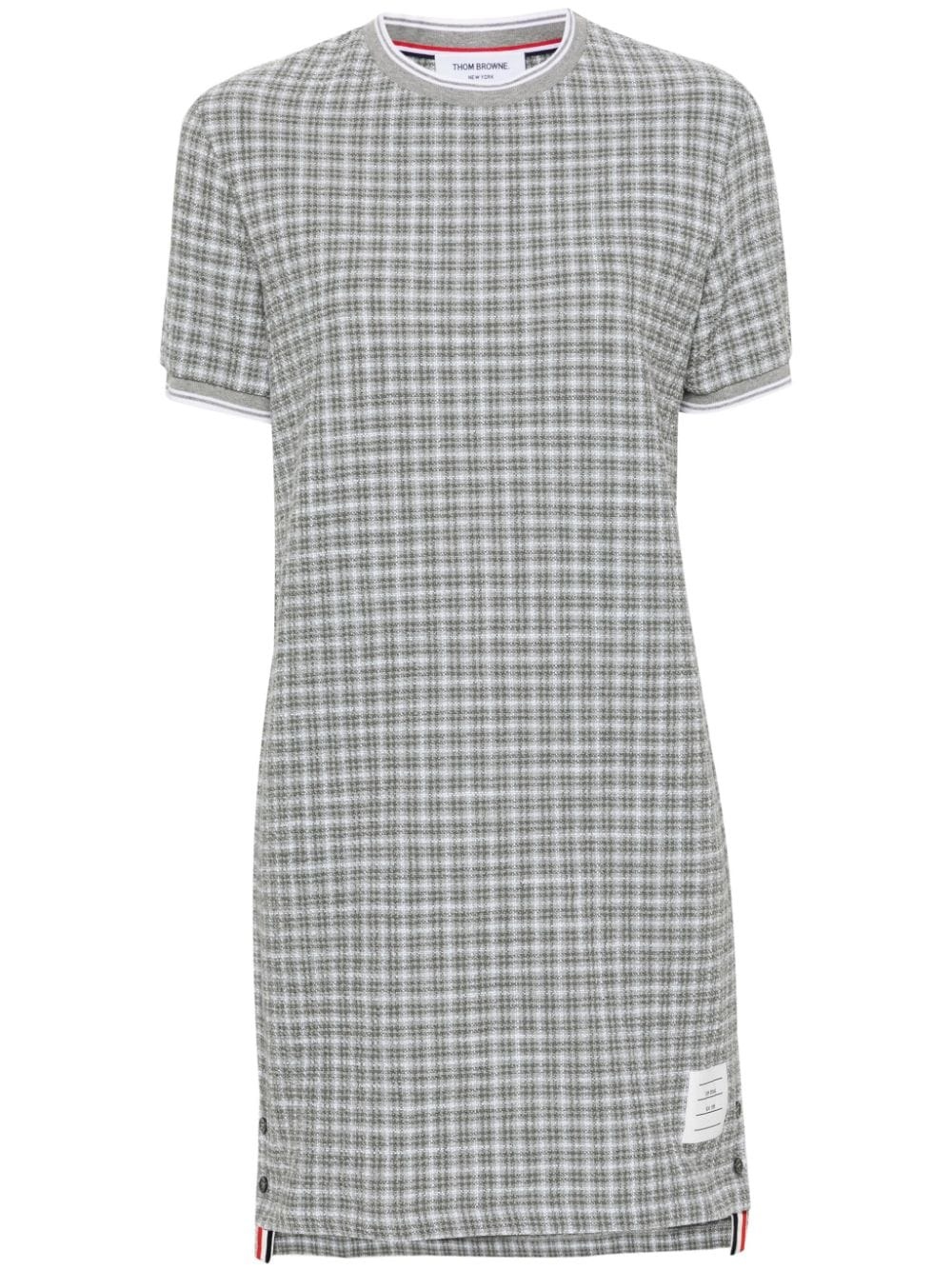 checked tweed dress - 1