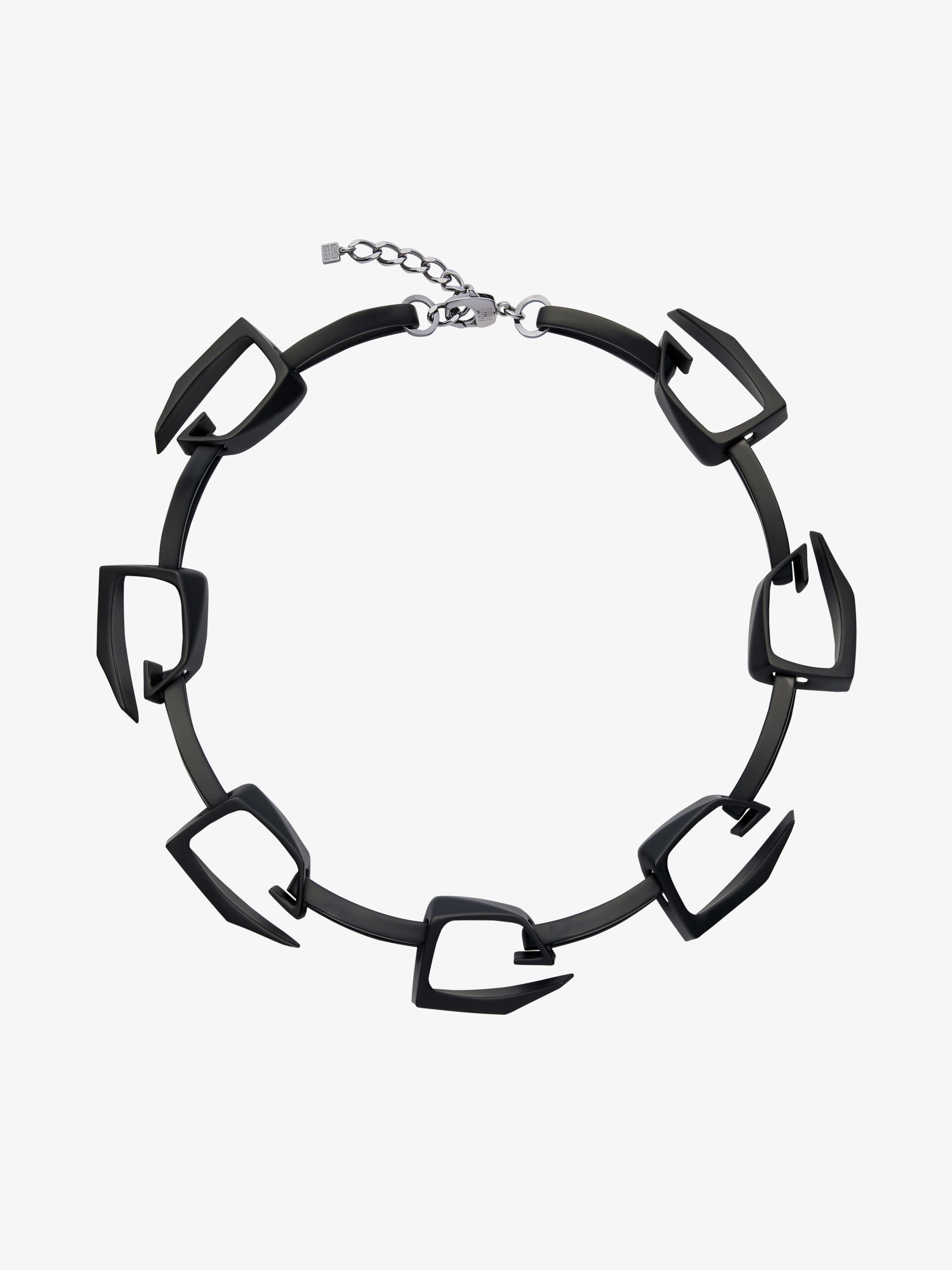 LARGE GIV CUT NECKLACE IN METAL AND ENAMEL - 3