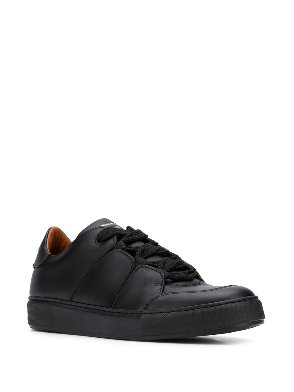 stitched-panel low-top trainers - 2