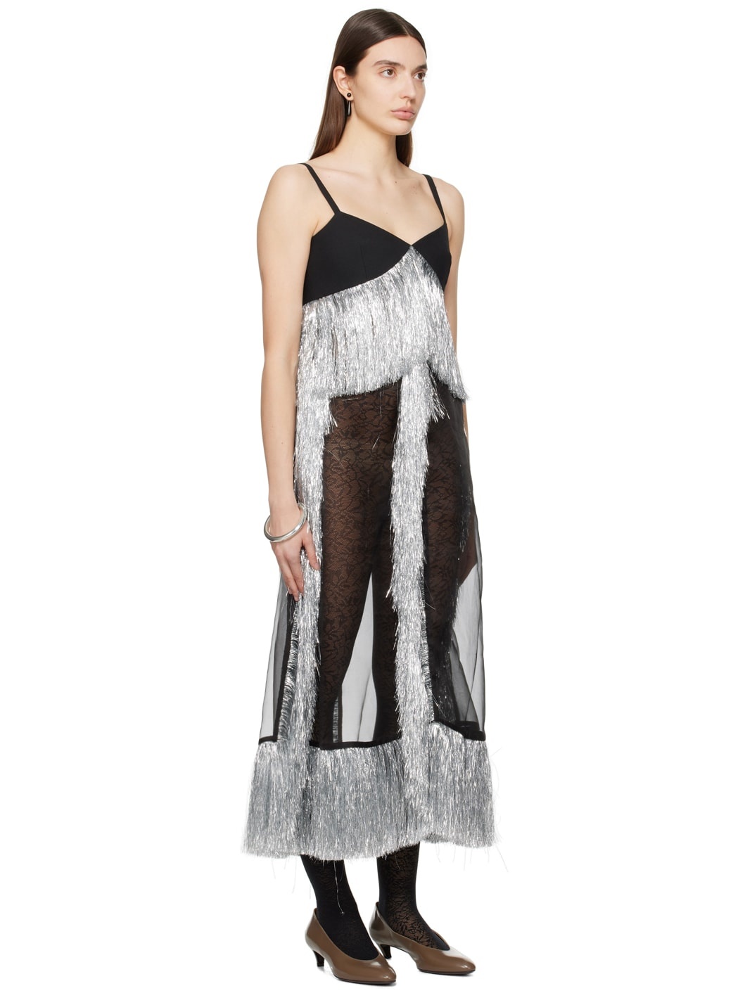 Black & Silver Adyson Maxi Dress - 2