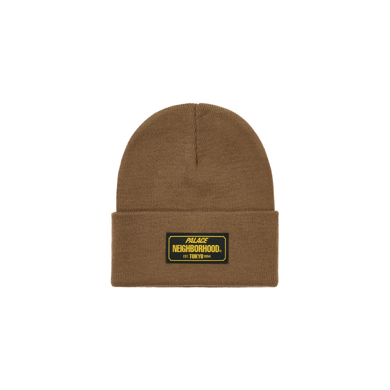 PALACE NEIGHBORHOOD BEANIE TAN - 1