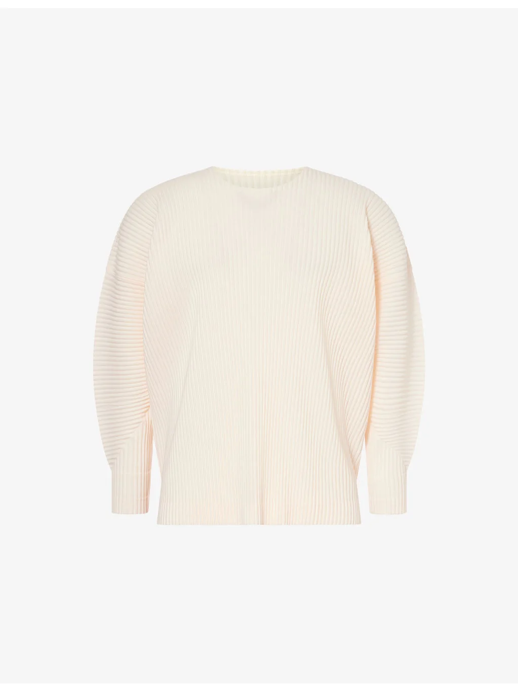 Long-Sleeve Crew-Neck Knit Top - 1