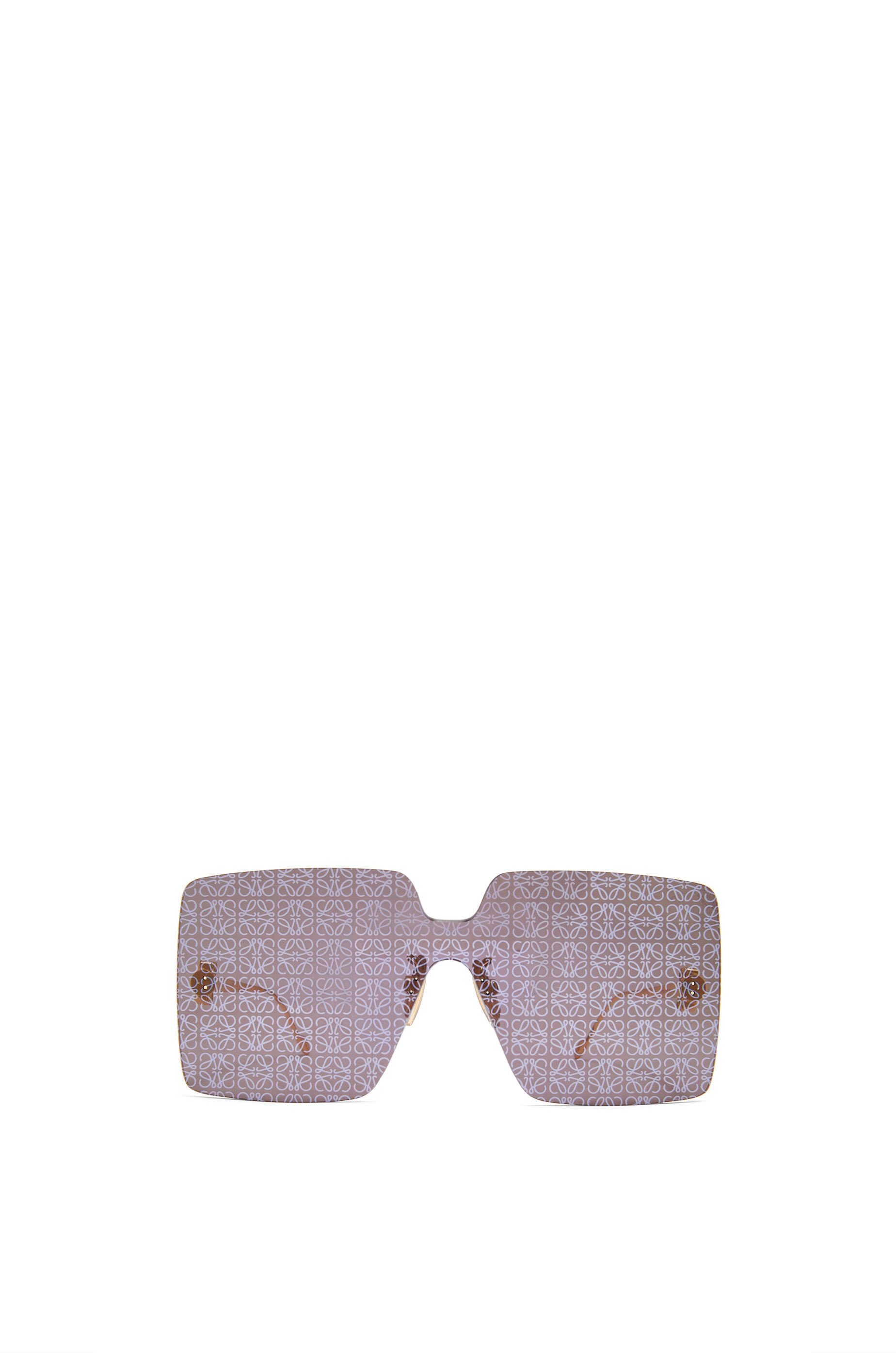 Rimless mask sunglasses in metal - 1