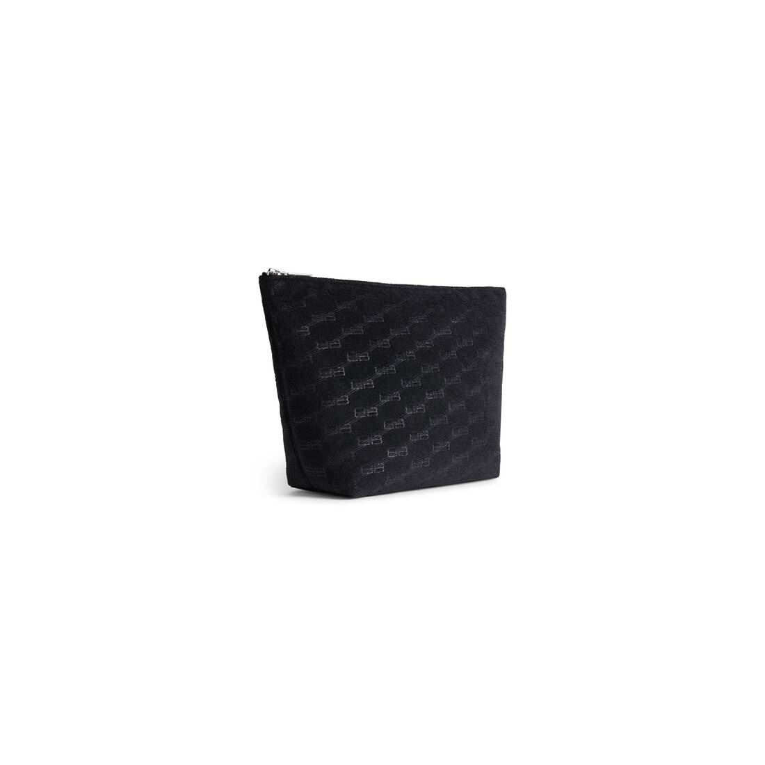 Women's Jumbo Medium Pouch Bb Monogram Sponge Fabric in Black - 2