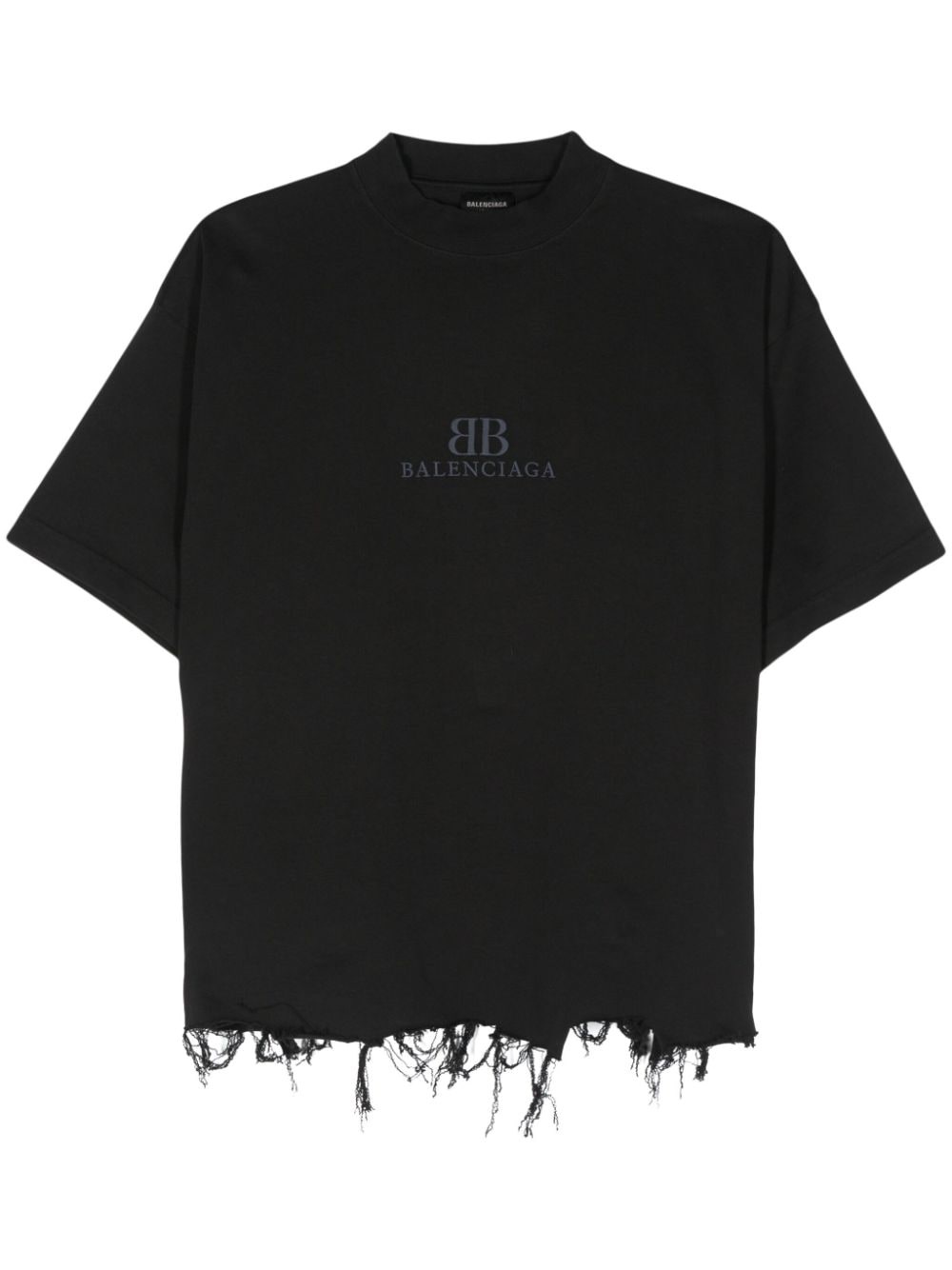 BB Classic-embroidered cropped T-shirt - 1