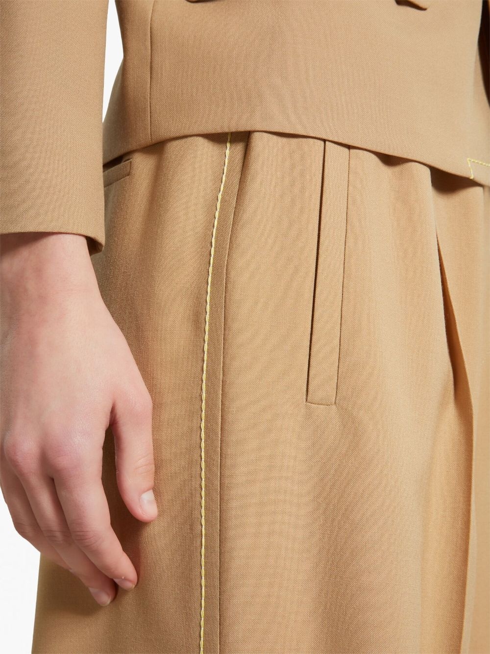 logo-print palazzo trousers - 5