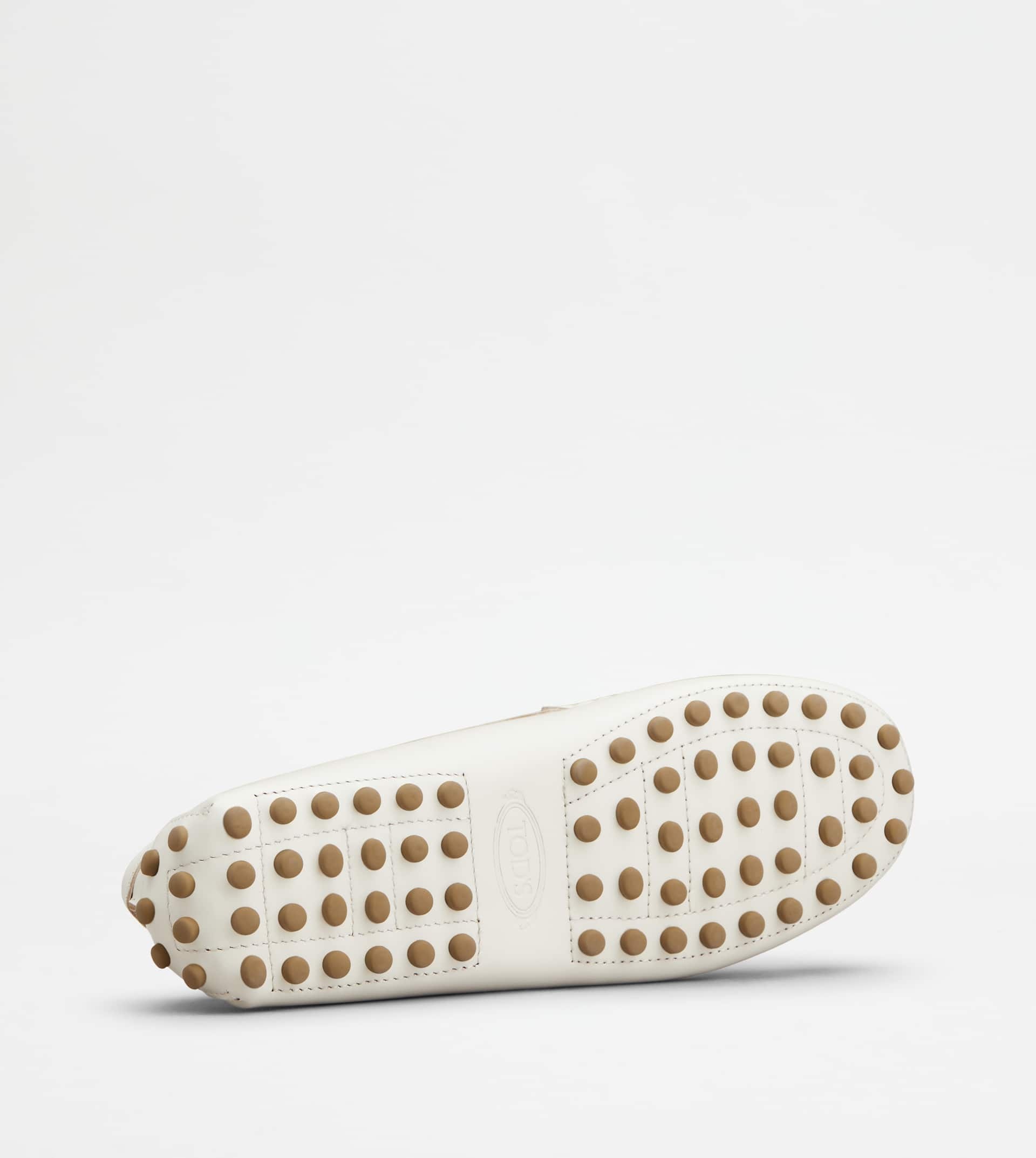 GOMMINO DRIVING SHOES IN LEATHER - WHITE - 4