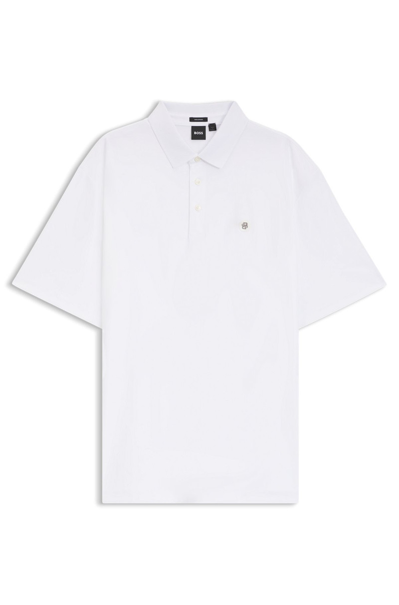REGULAR-FIT POLO SHIRT IN MERCERIZED INTERLOCK COTTON 1