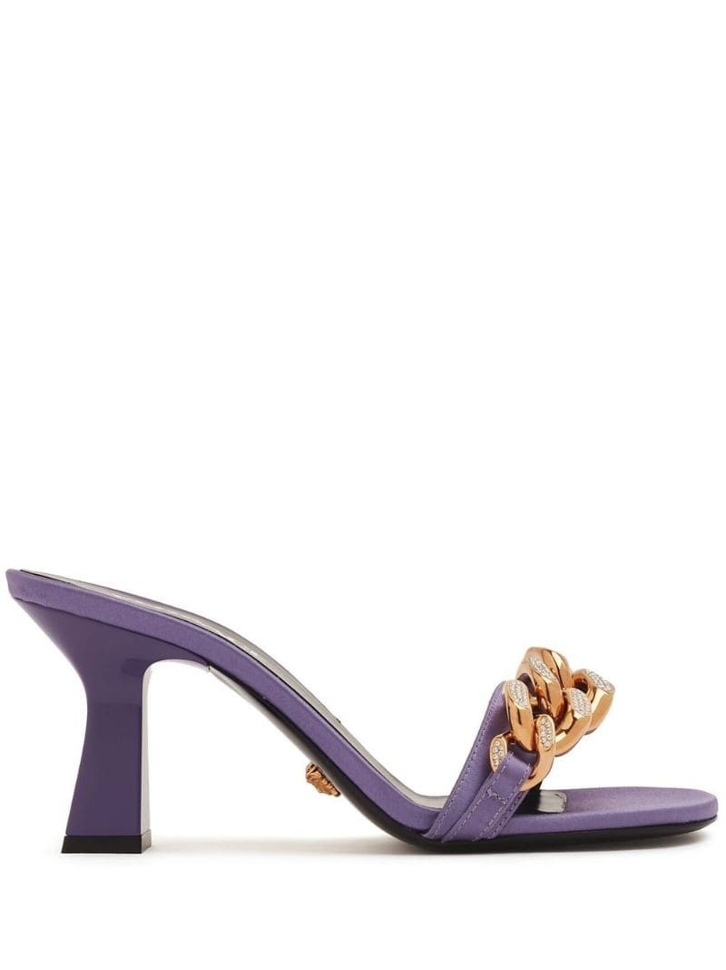 70mm chain-detail mule sandals - 1