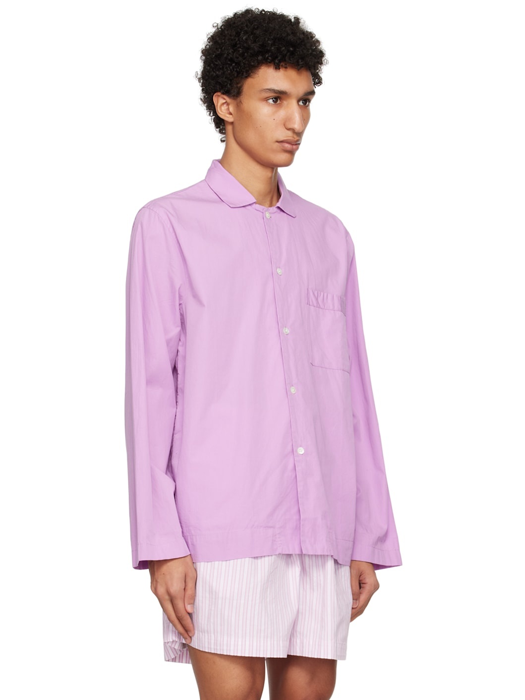 Pink Oversized Pyjama Shirt - 2