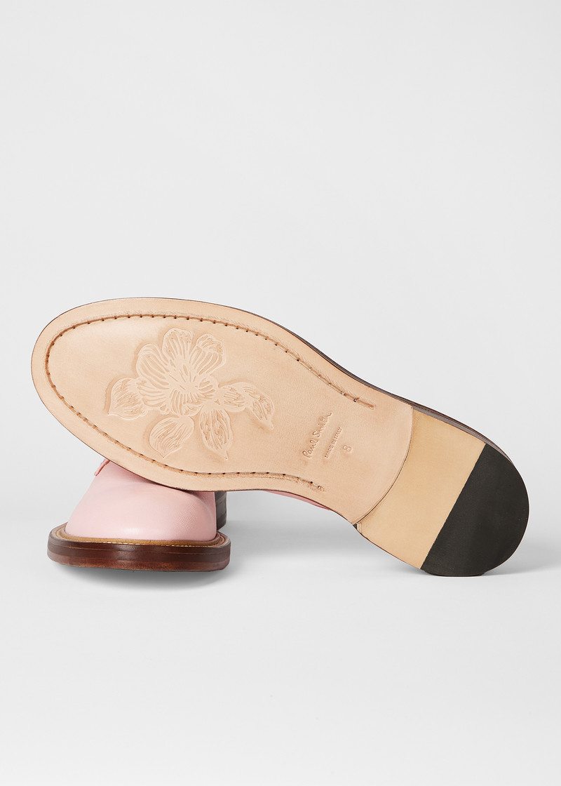 Pink Leather 'Silva' Shoes 4