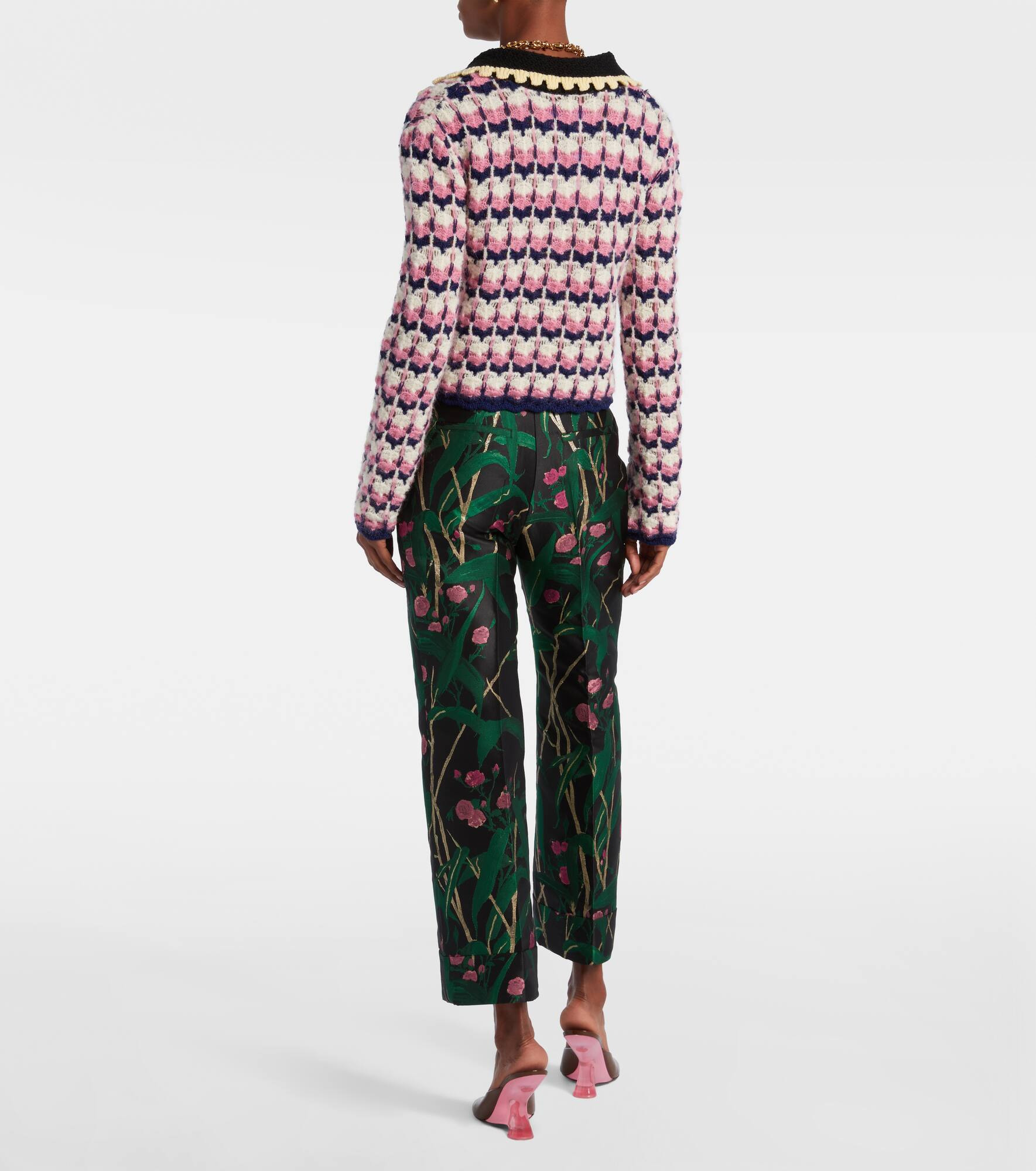 Picket wool-blend polo sweater - 3