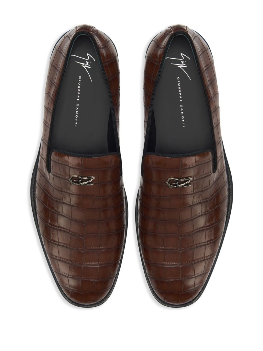 Imrham crocodile-effect loafers - 4