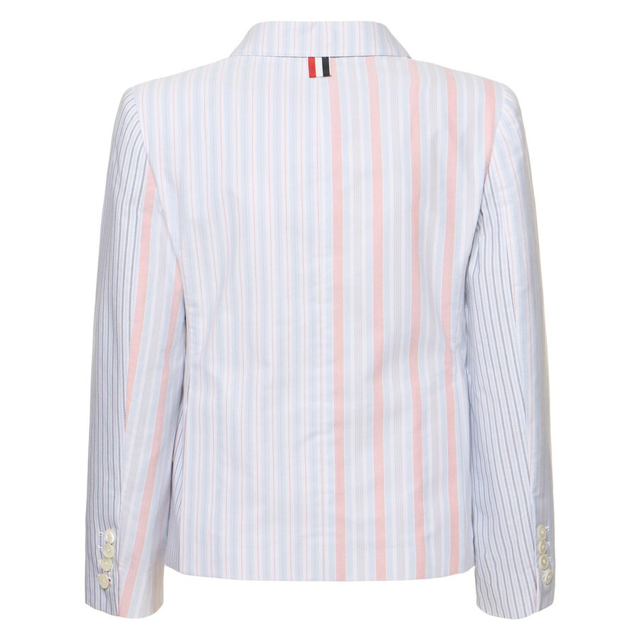 Thom Browne Ladies Patchwork Striped Cropped Blazer - 2