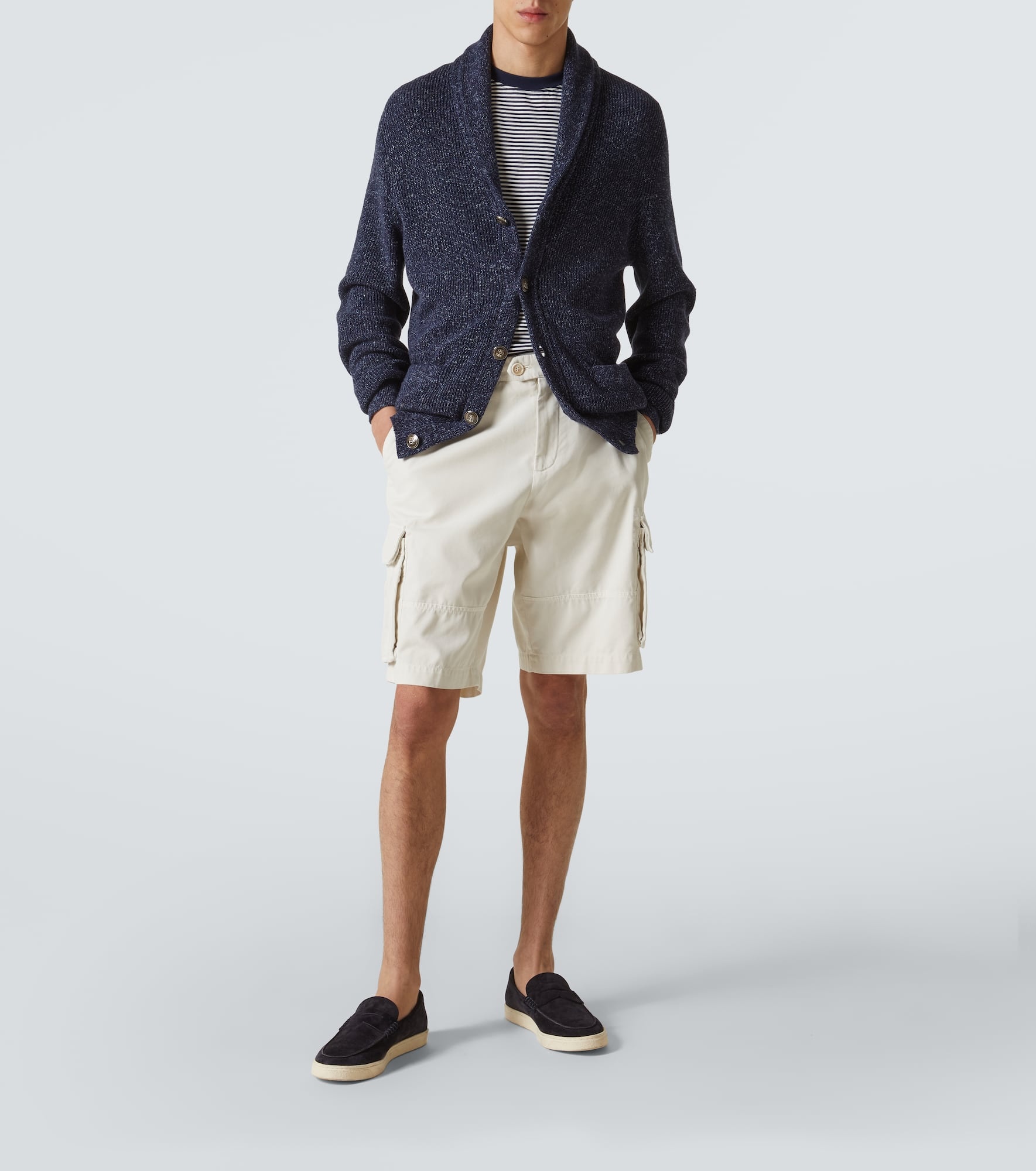 Cotton and linen cardigan - 2