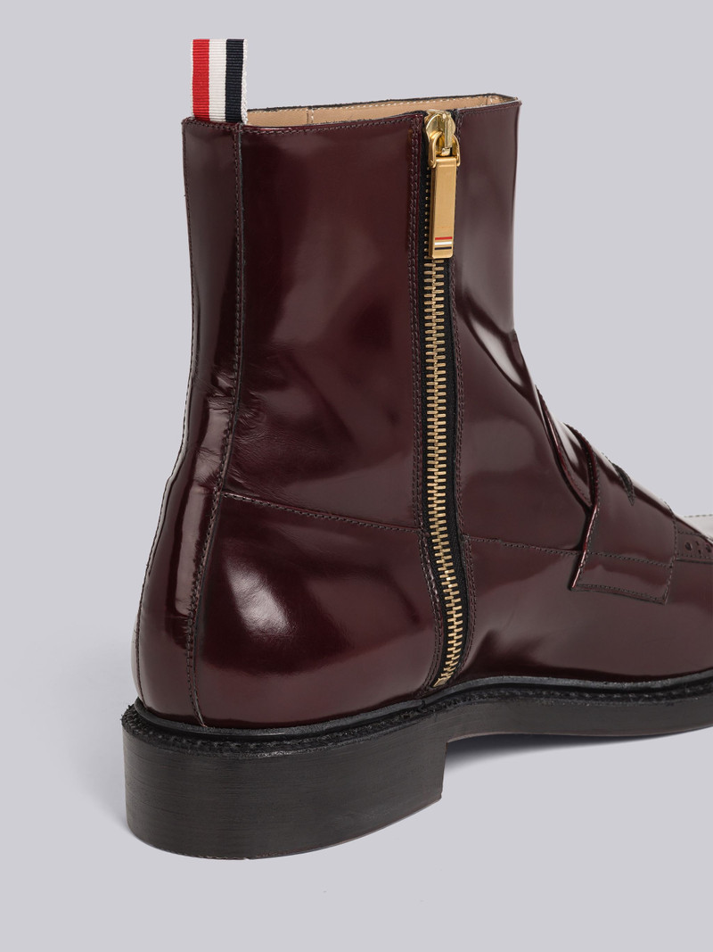 Thom Browne Calf Leather Penny Loafer Ankle Boot outlook