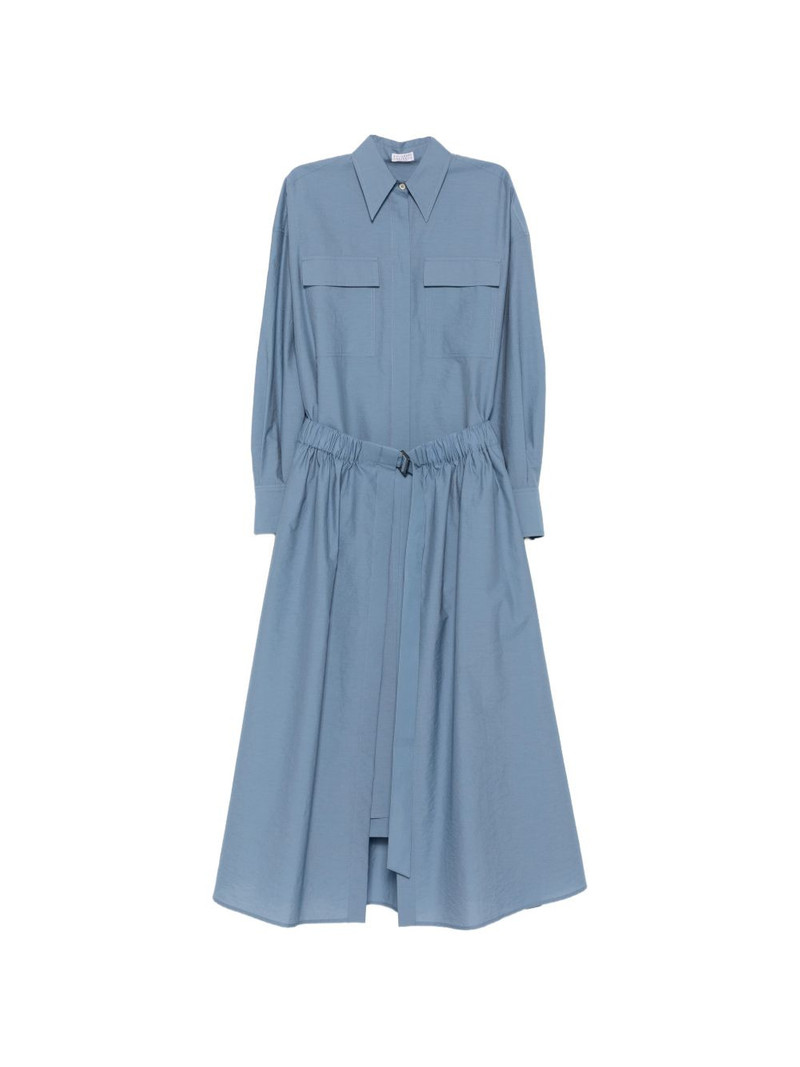 belted pocket-detail midi dress 1