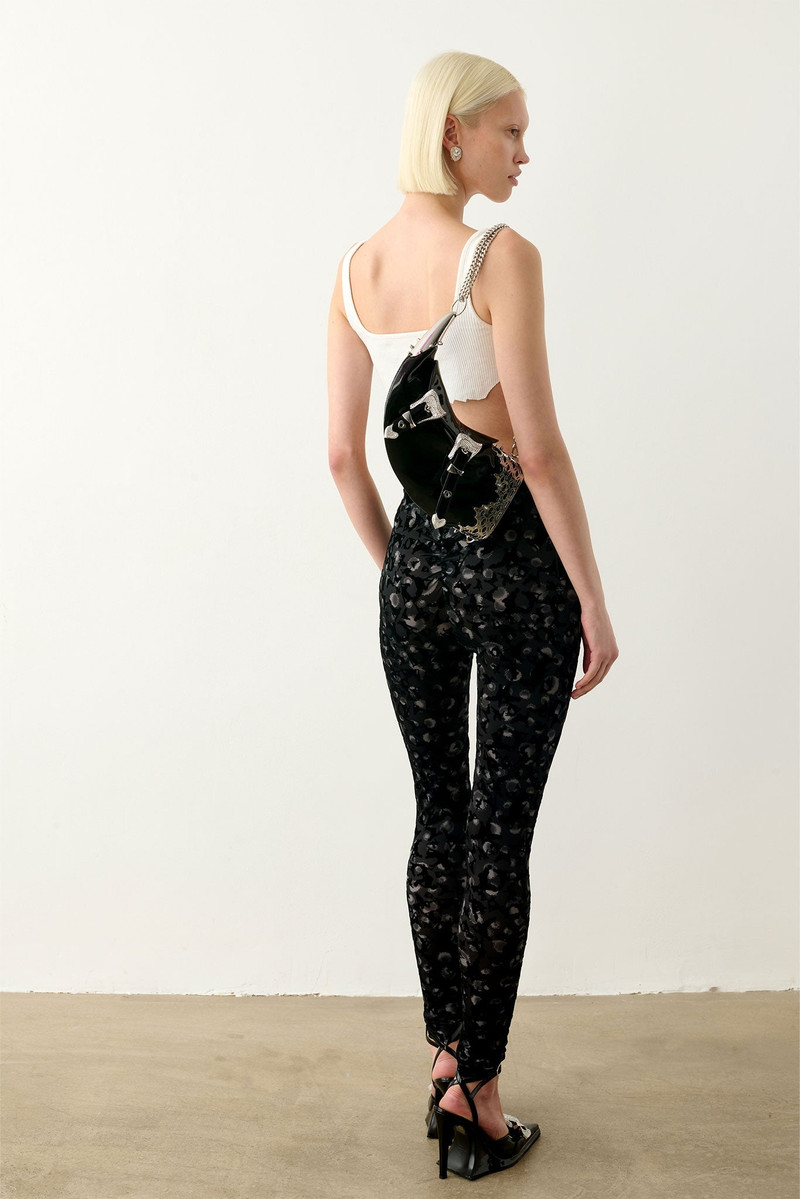 KNOCKOUT LEGGINGS BLACK LEOPARD PRINT 5