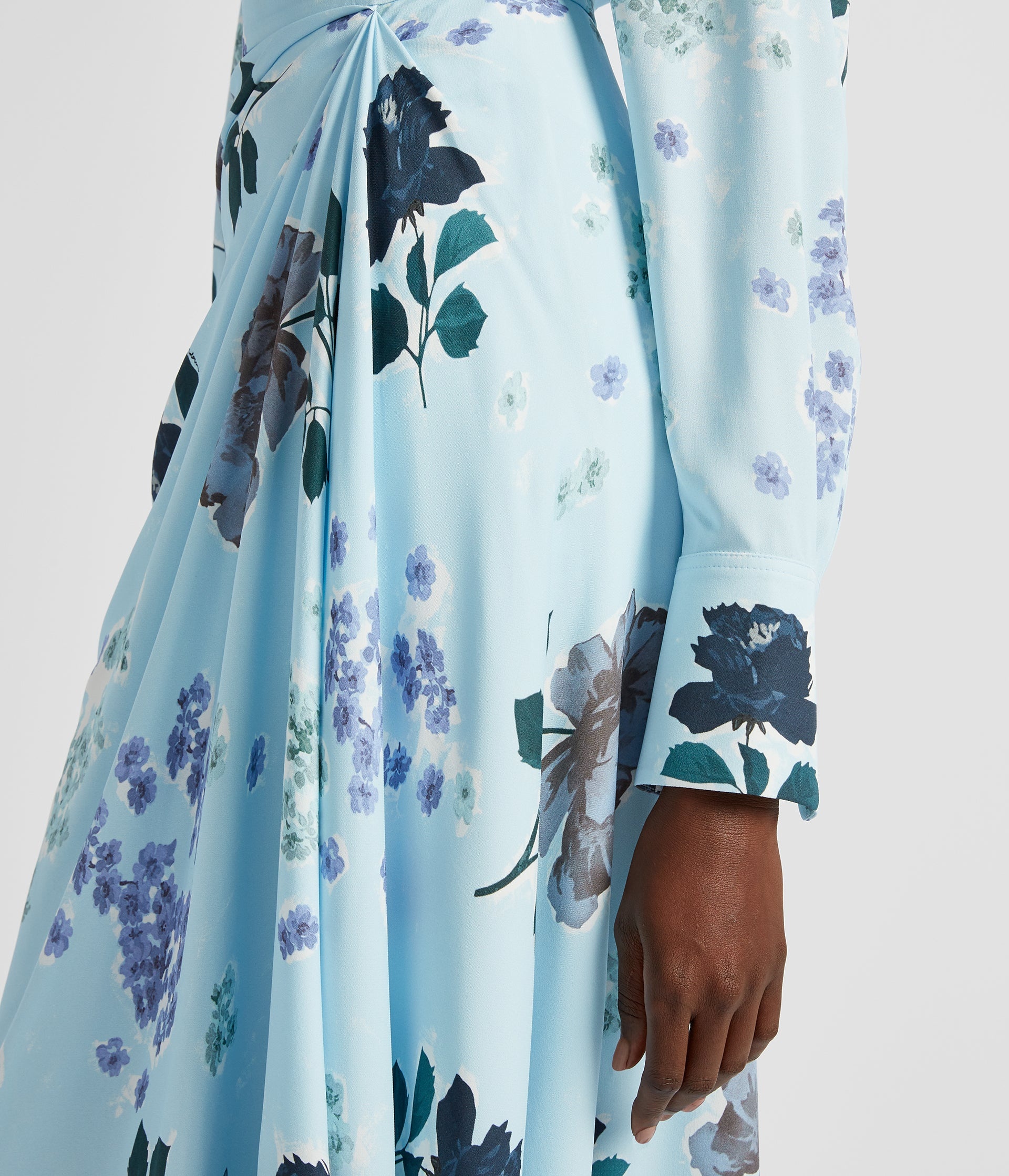 DRAPE MIDI SKIRT - 5