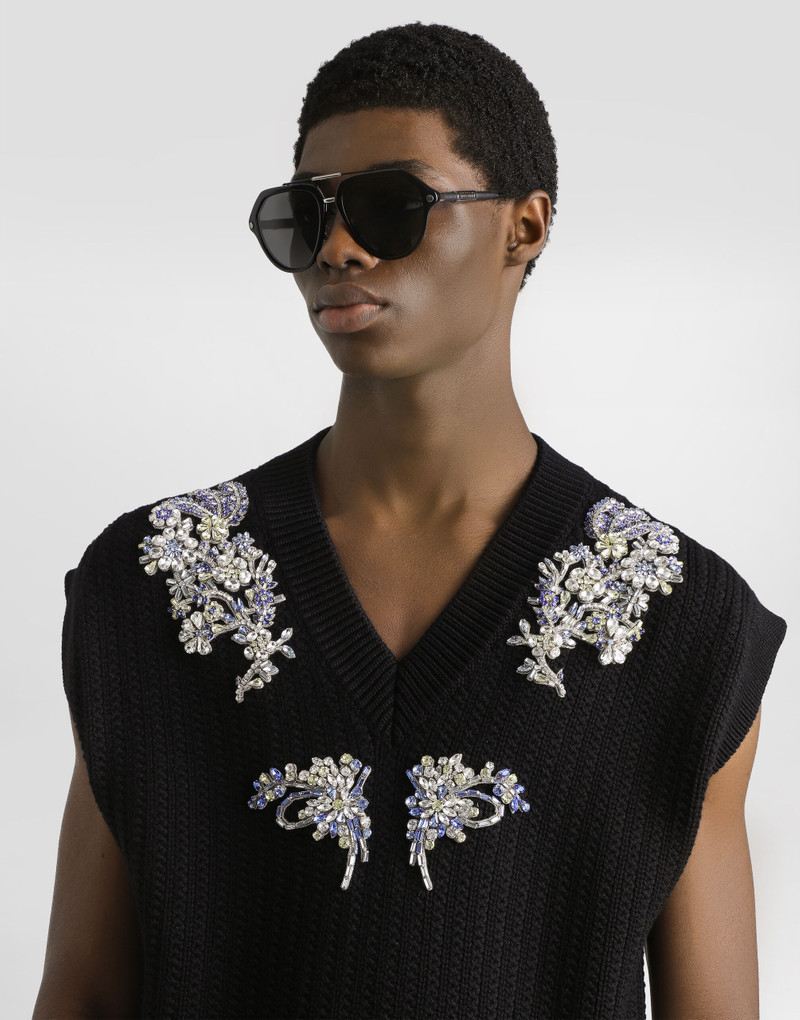 Cable-knit wool vest 4