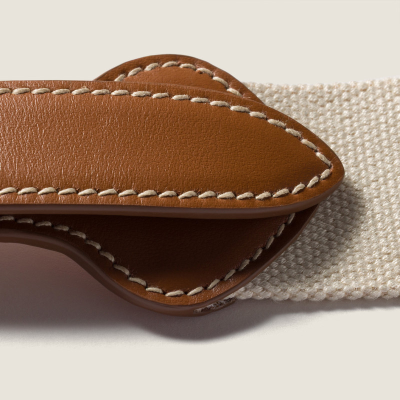 Miu Miu Leather and cord belt outlook