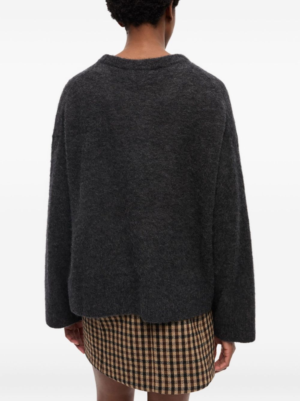 intarsia-logo jumper - 4