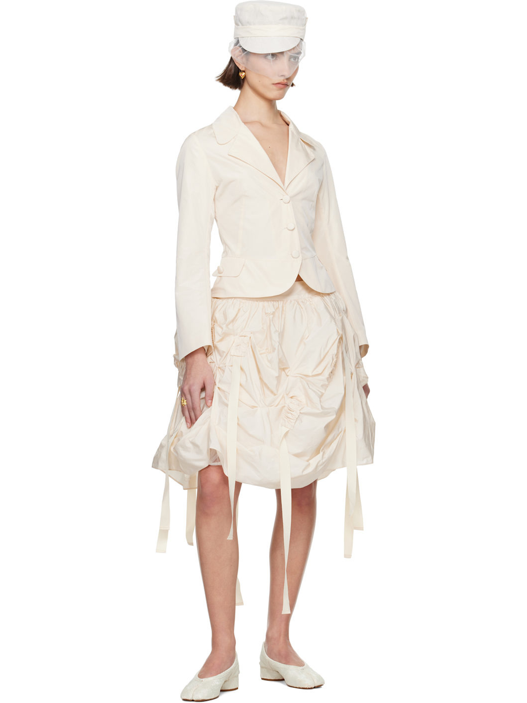 SSENSE Exclusive Bridal Capsule Versailles Midi Skirt - 5
