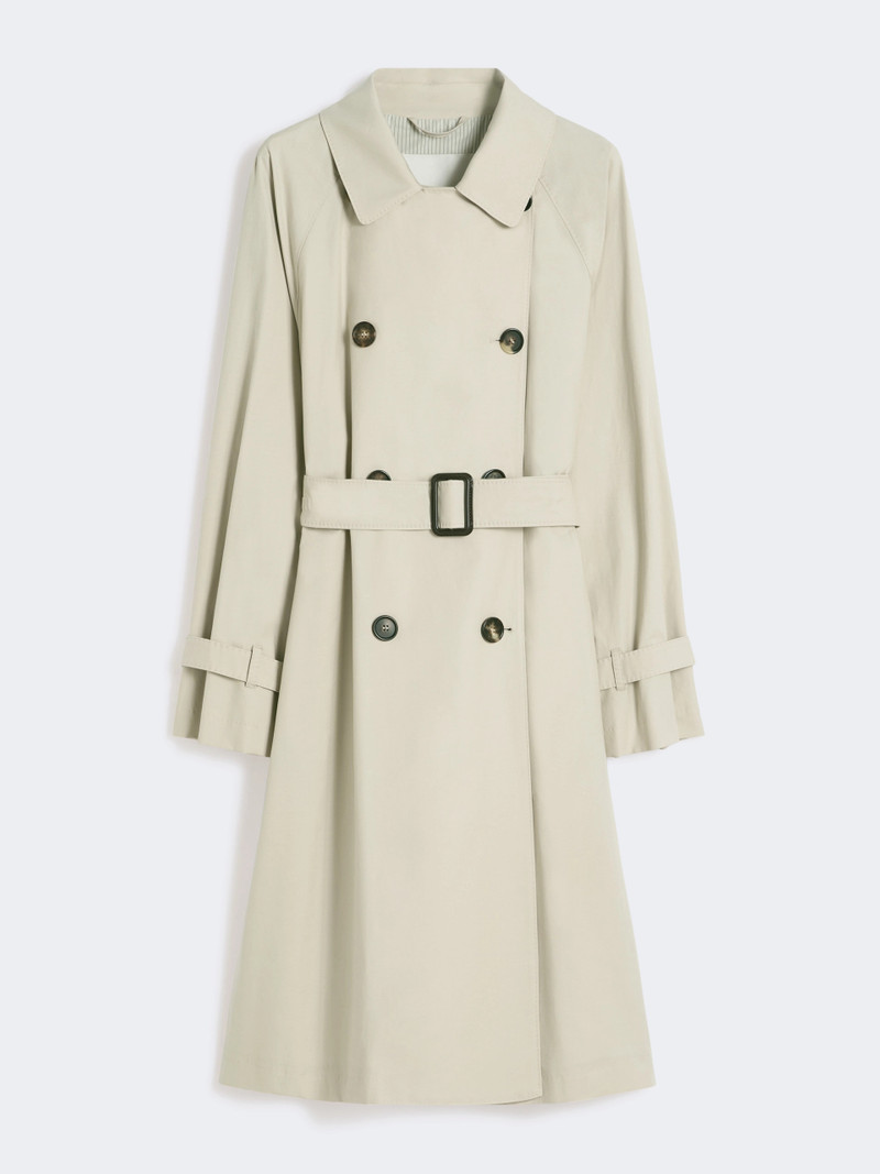 CTRENCH Double-breasted water-repellent twill trench coat - NATURAL 1