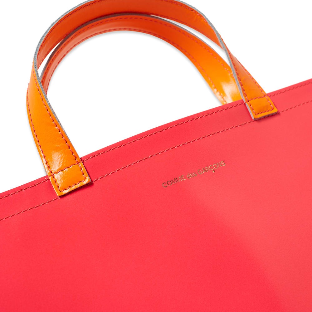 Comme des Garcons Super Fluro Leather Tote Bag - 3