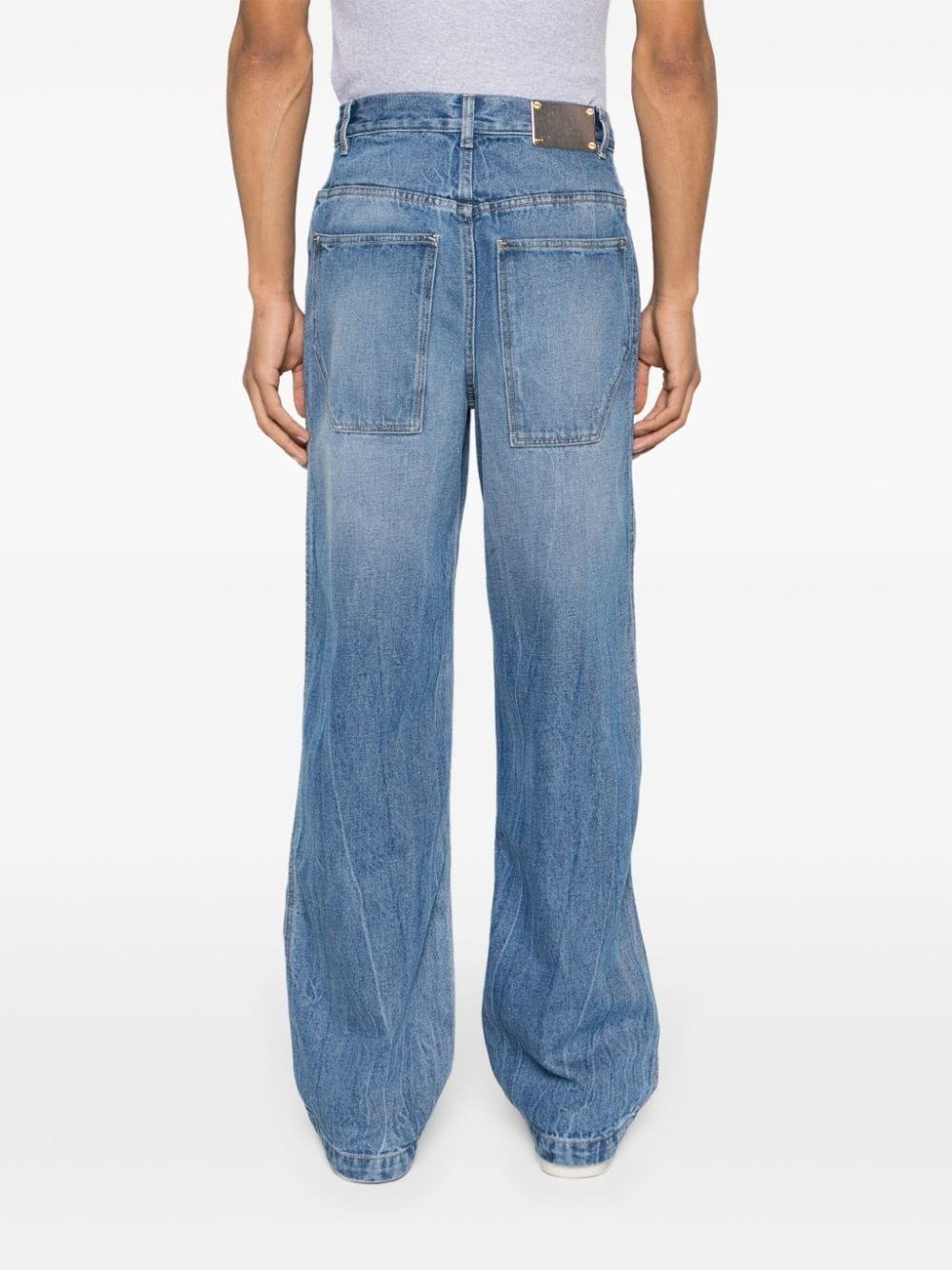 Slouchy Darted wide-leg jeans - 5