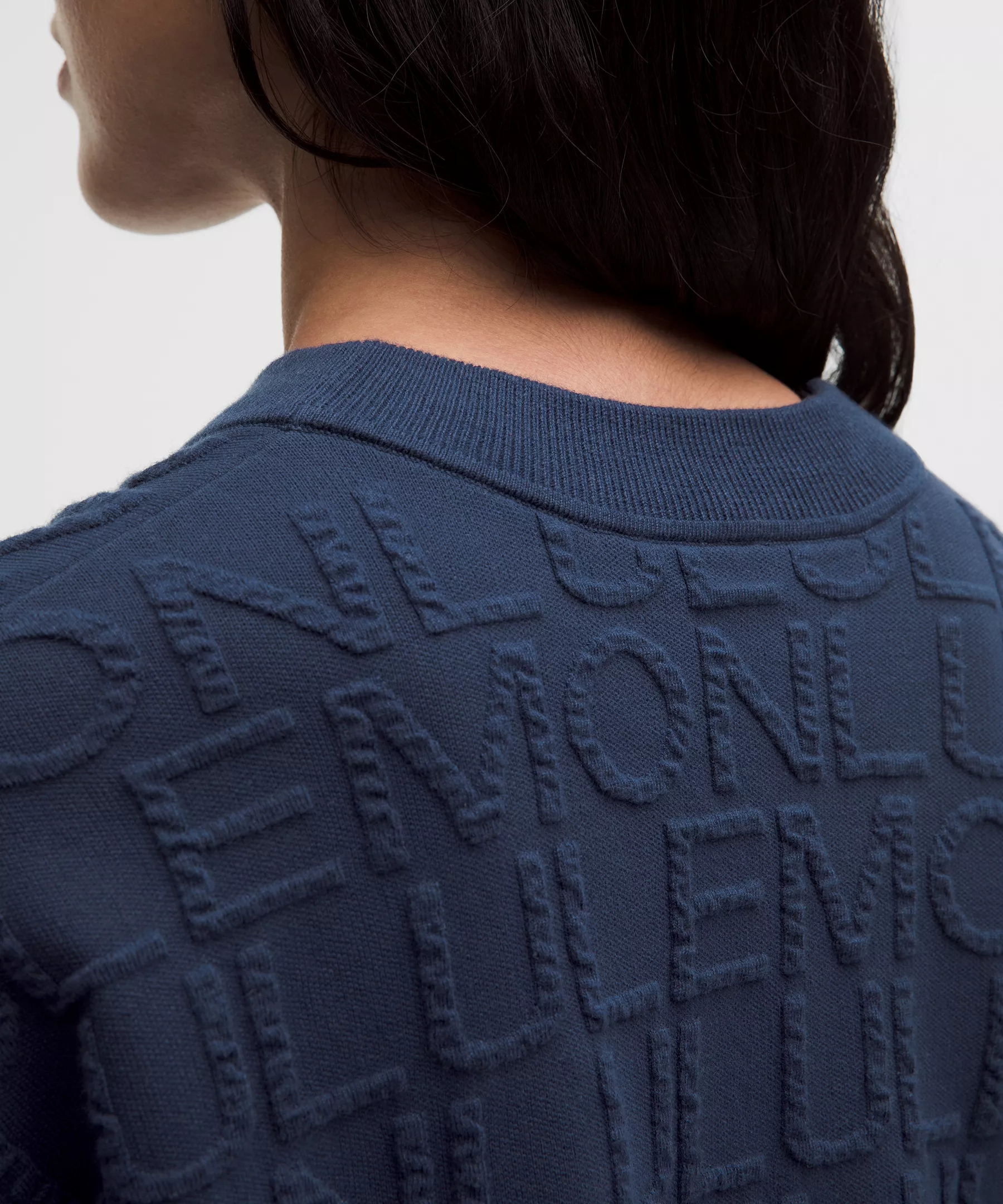 Cotton-Blend Jacquard Crewneck Sweater - 6