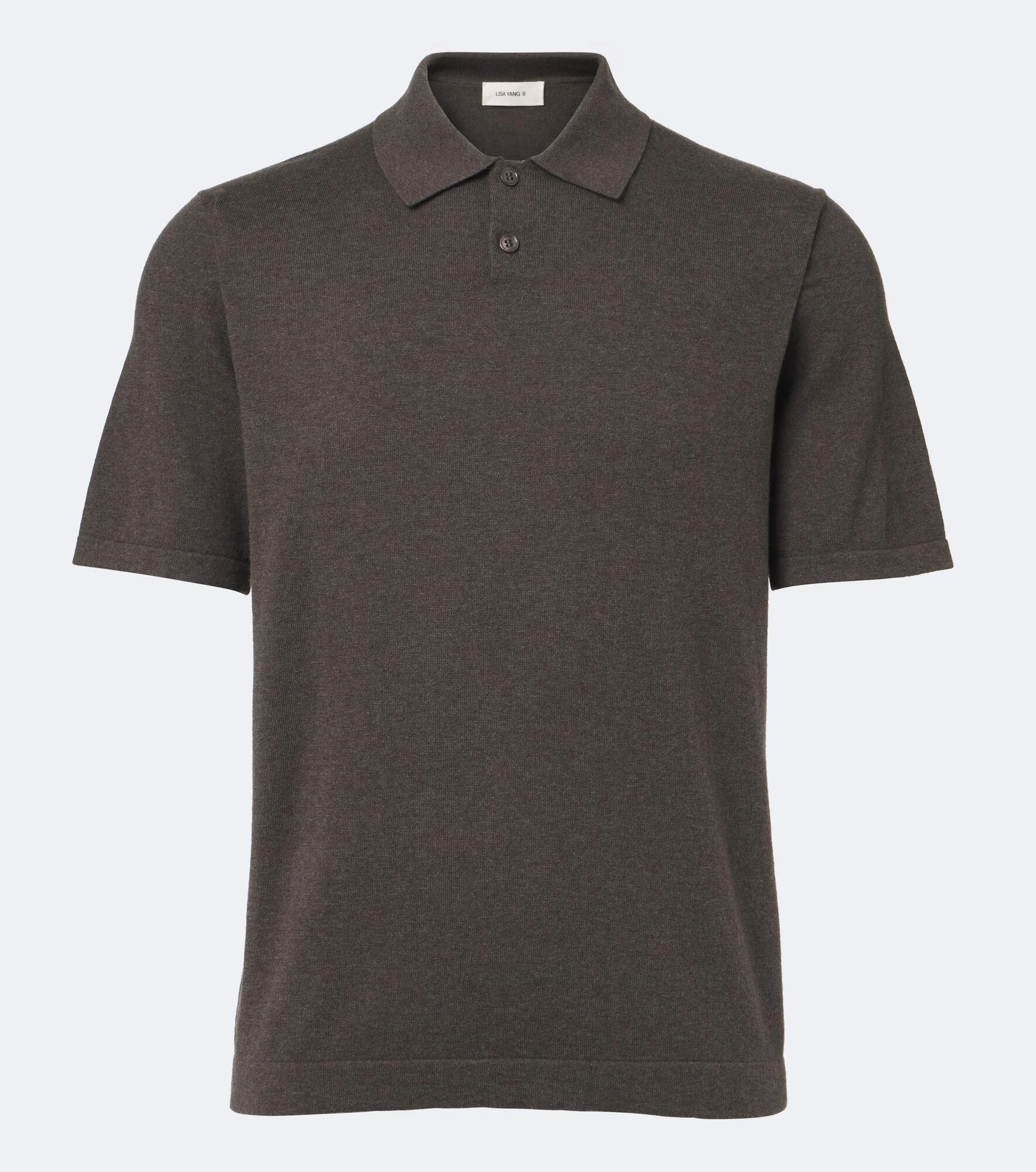 Keir cotton and cashmere polo shirt - 1