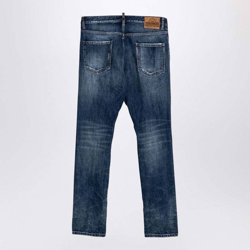 BLUE WASHED-OUT DENIM JEANS - 2