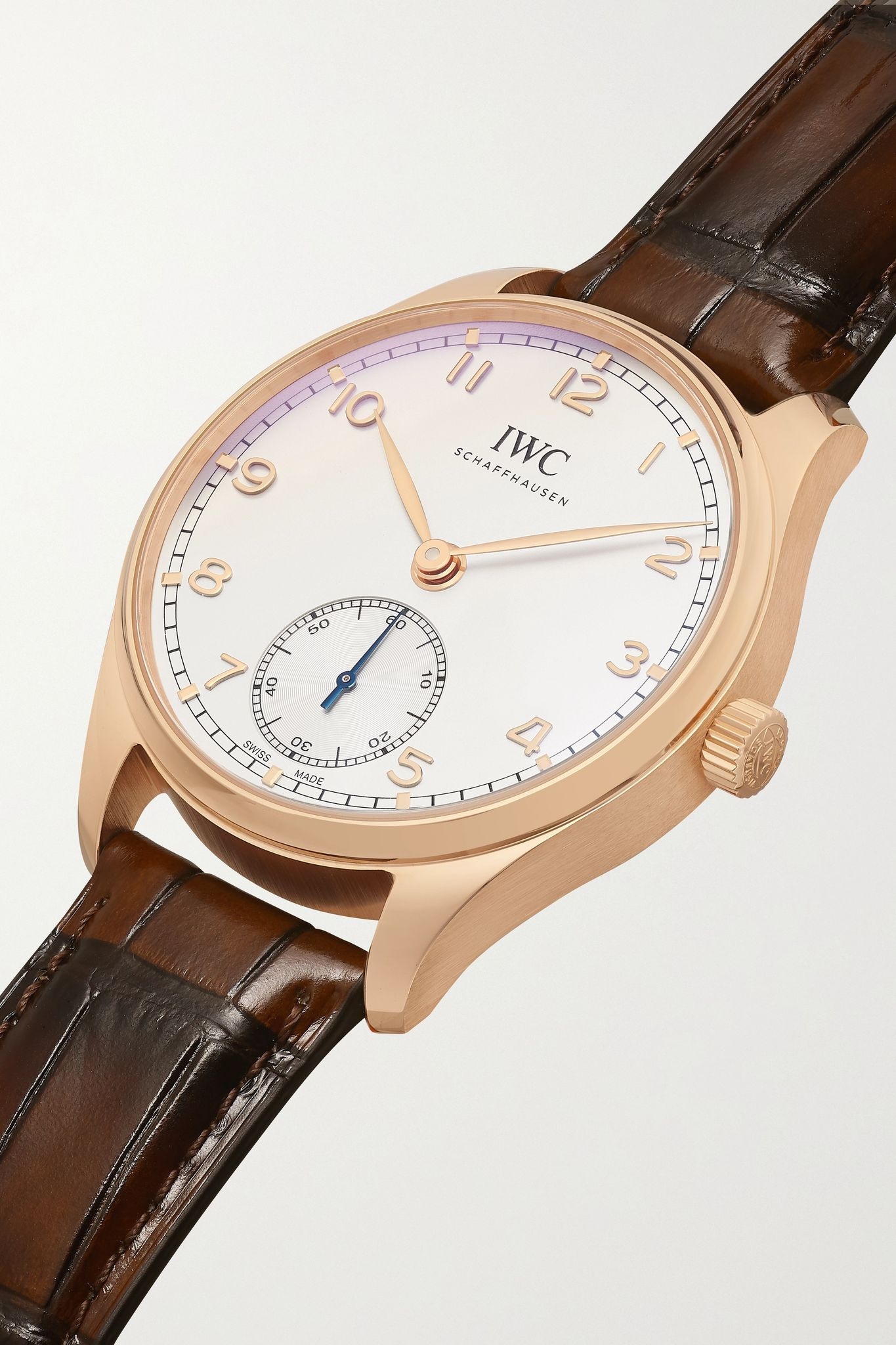 Portugieser Automatic 40.4mm 18-karat red gold and alligator watch  - 2