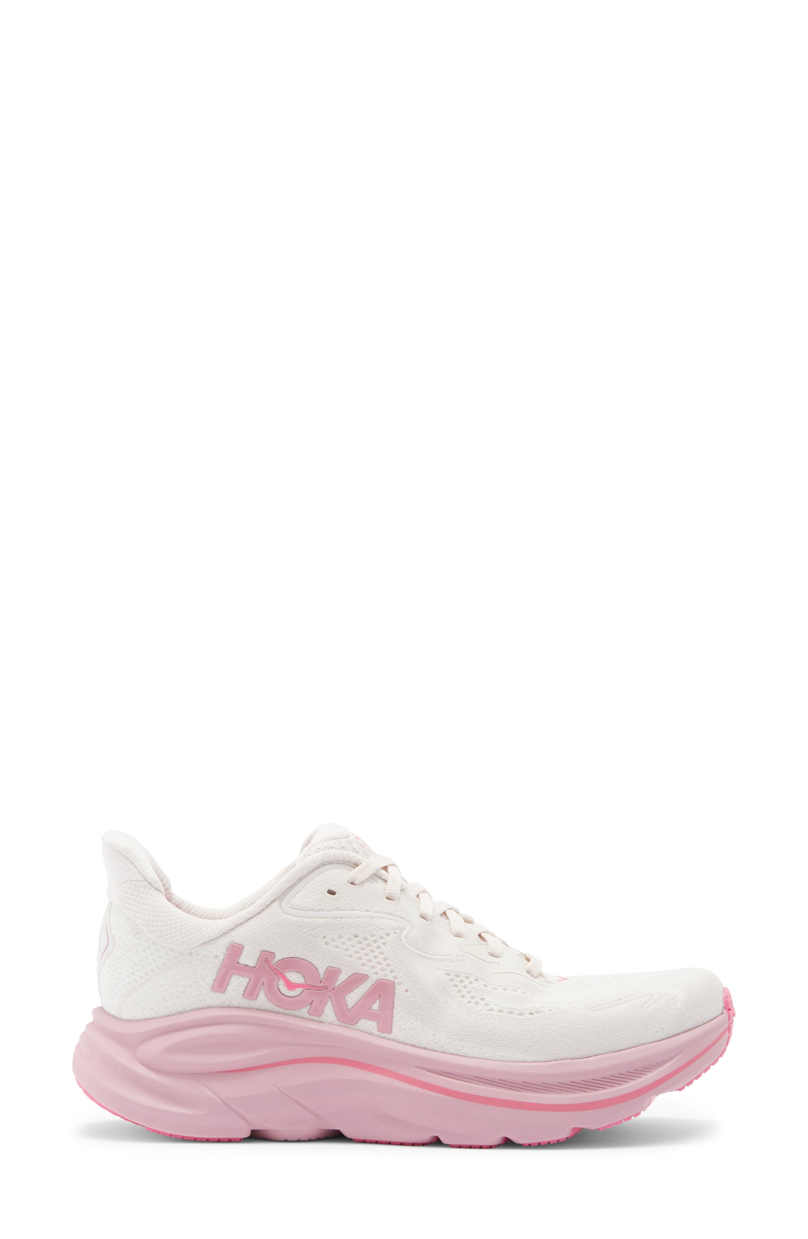 HOKA Clifton 10 Running Shoe in Rose Cream /Rose at Nordstrom - 3