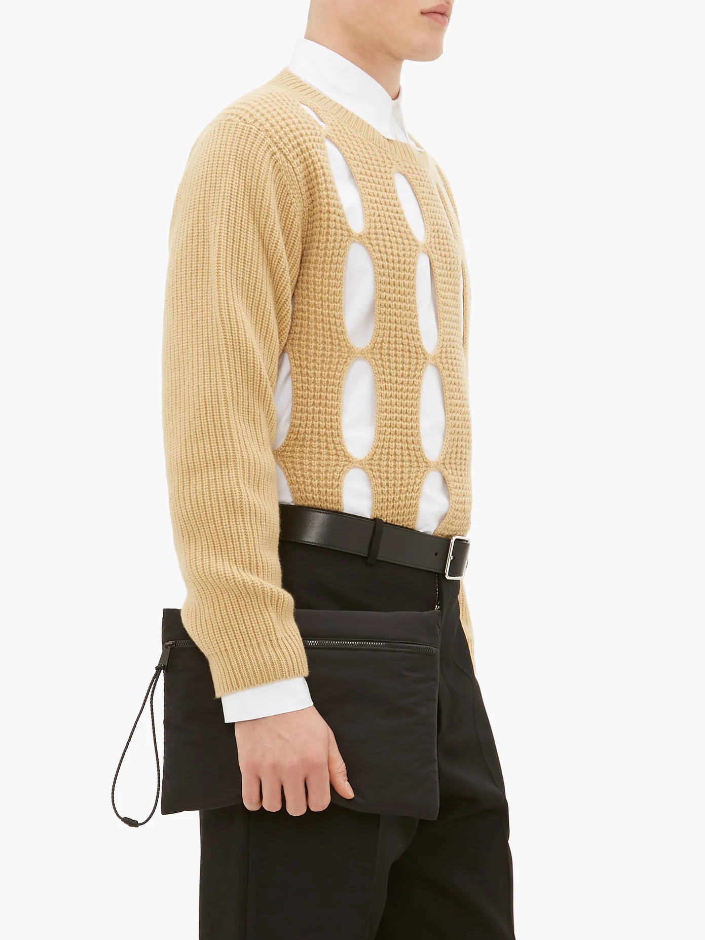 Cut-out cashmere sweater - 8