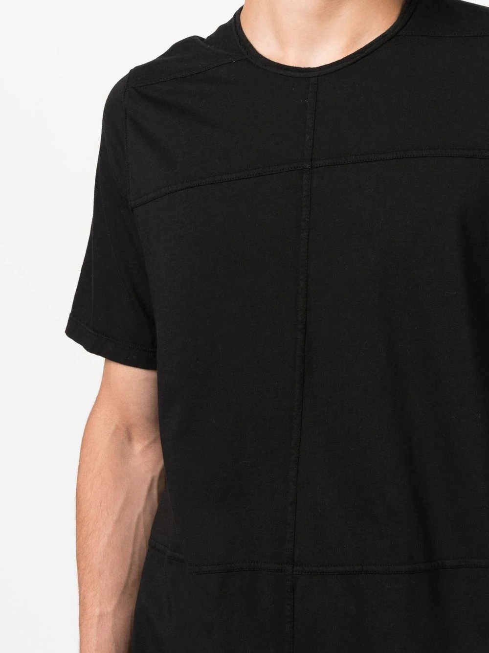 seam-detail short-sleeve T-Shirt - 5