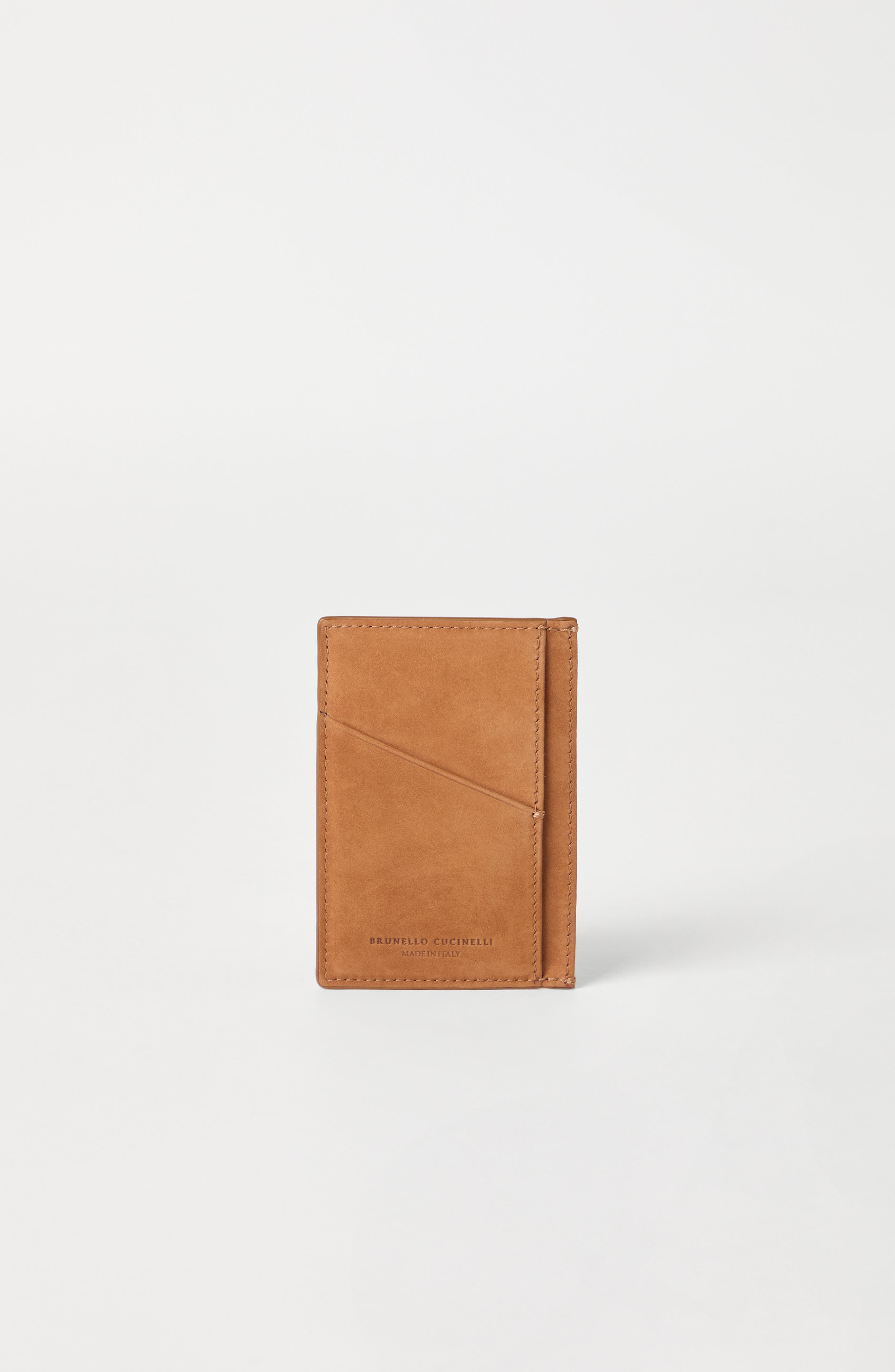 Brunello Cucinelli Nubuck card holder in Natural at Nordstrom - 3