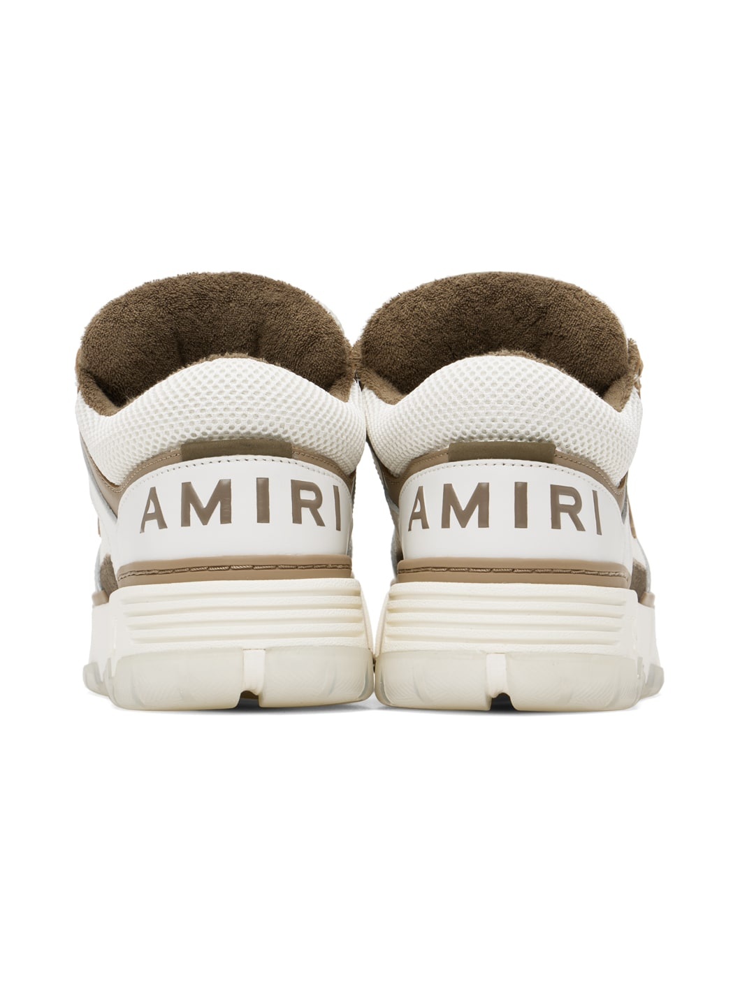 White & Brown MA-1 Sneakers - 2