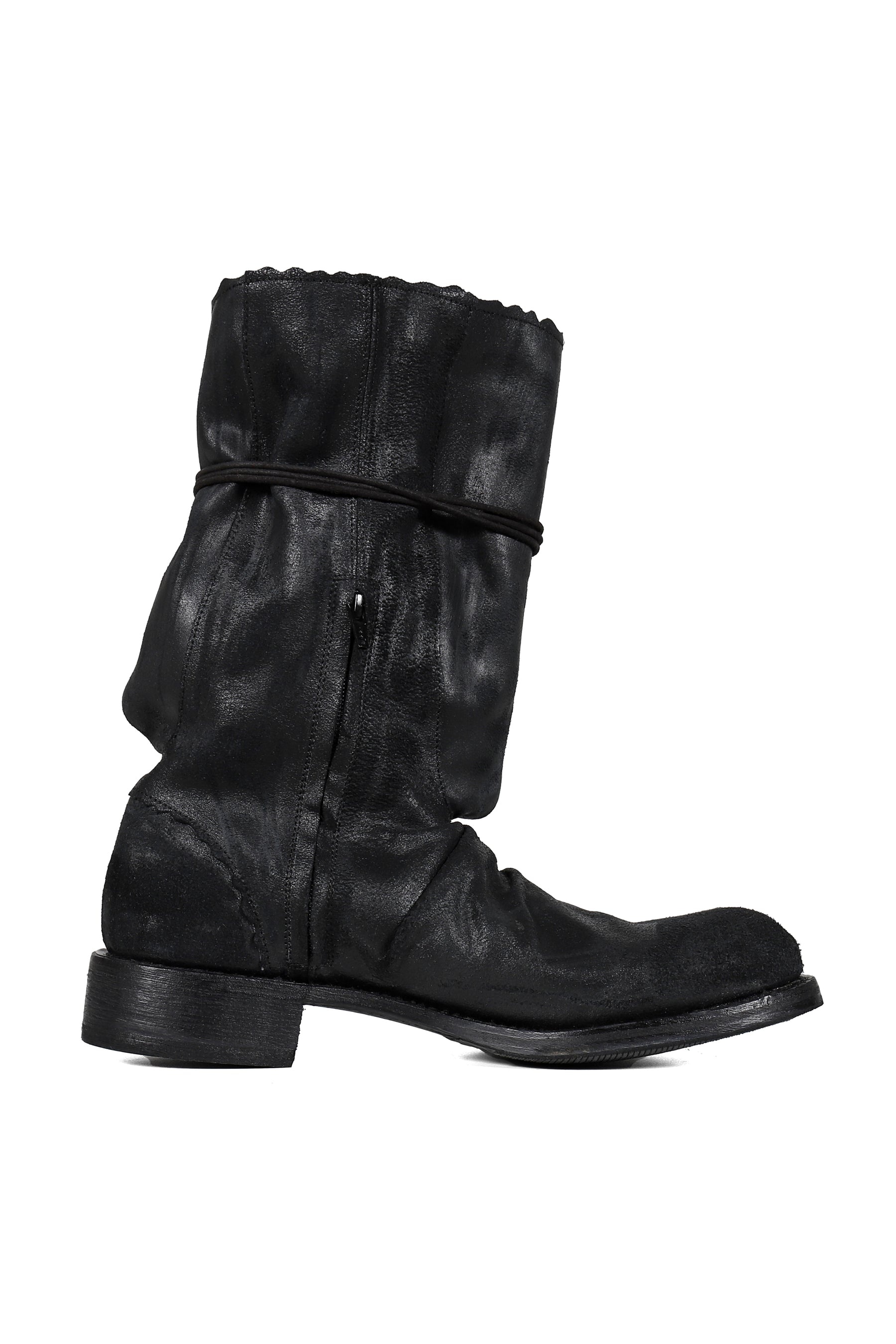FLAP LACES BOOTS / BLK - 3