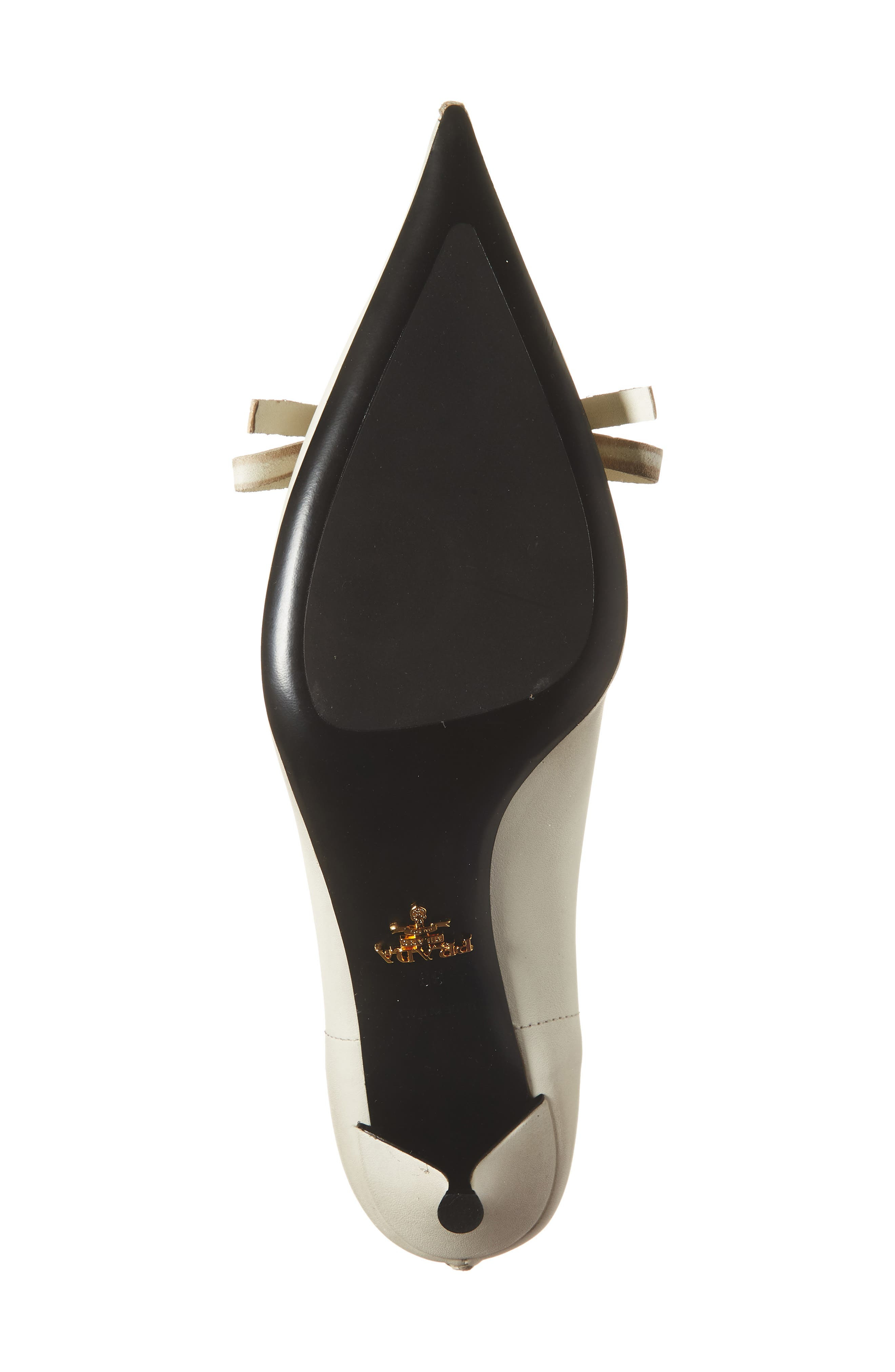 Prada Exposed Seam Kitten Heel Pump in Talco at Nordstrom - 6