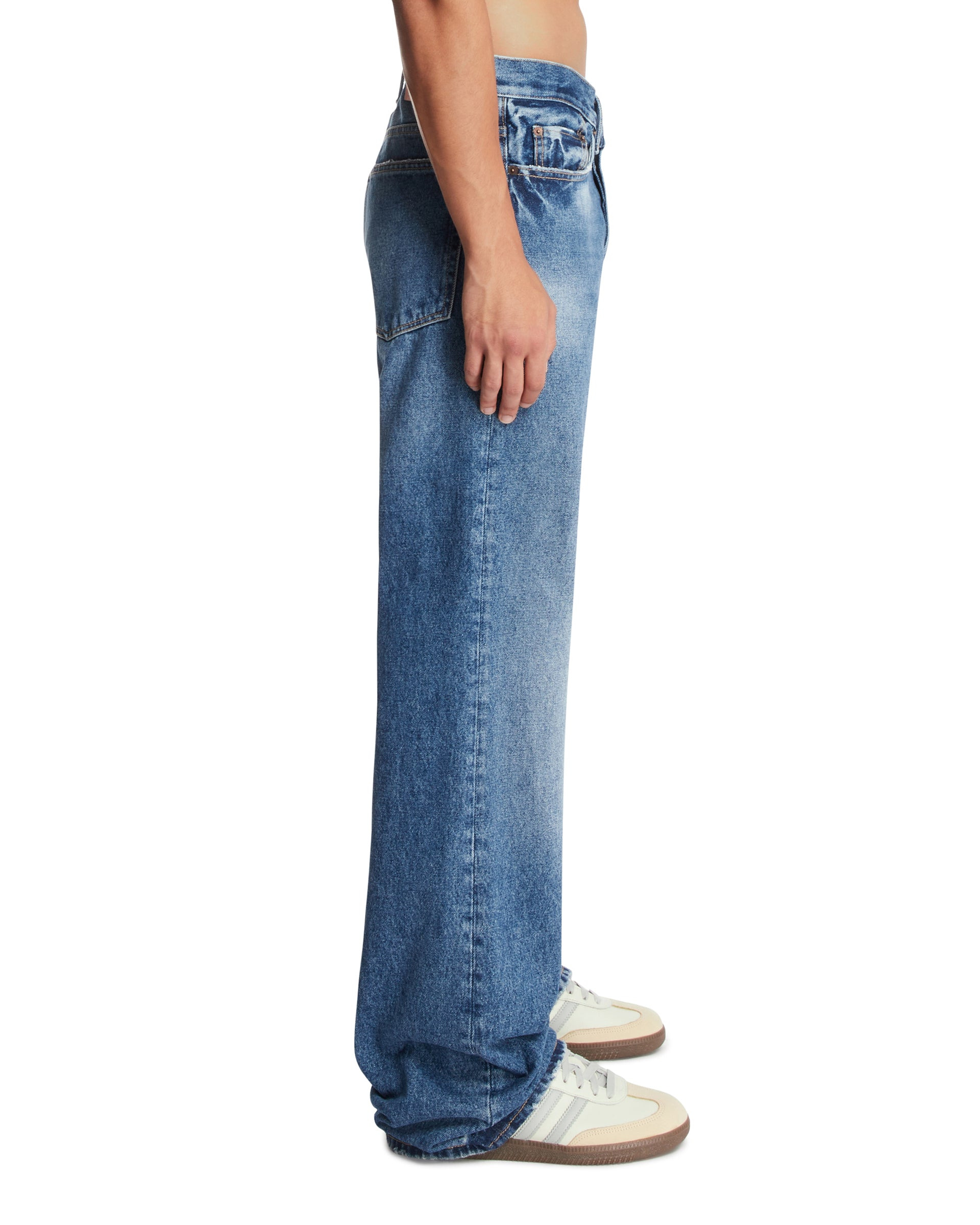 Blue Straight-Leg Jeans - 5