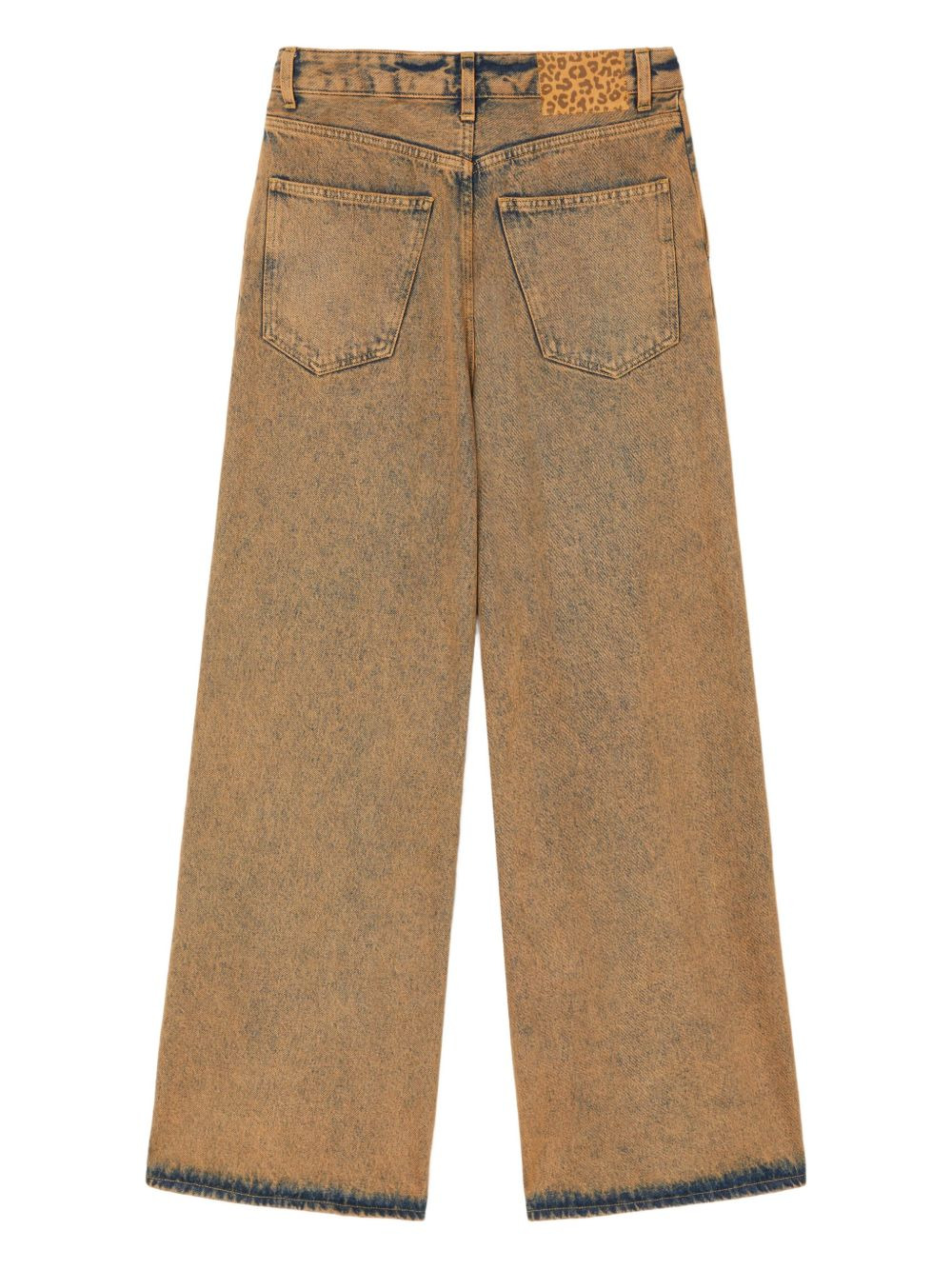 Desert Rose pleat-detailed acid-wash jeans - 5