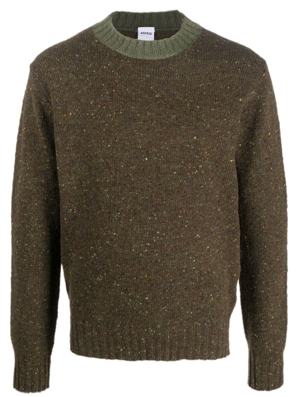 wool knit jumper - 1