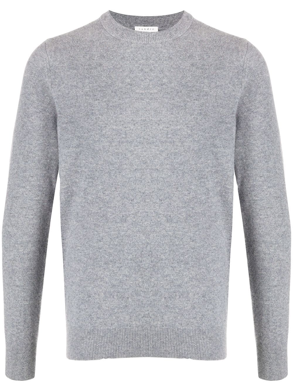 long-sleeve fitted jumper - 1