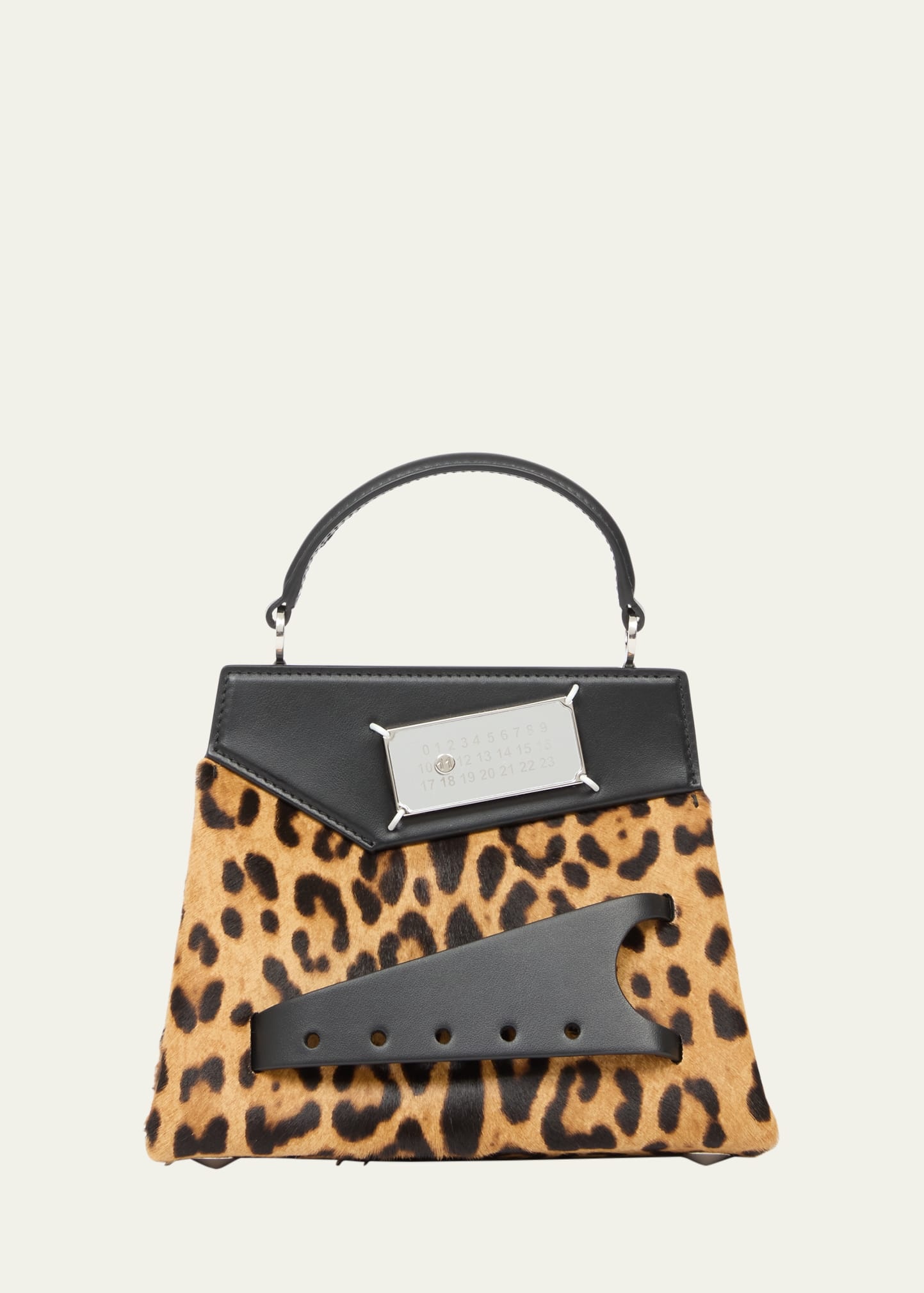 Snatched Small Leopard Calf Hair Crossbody Bag - 1