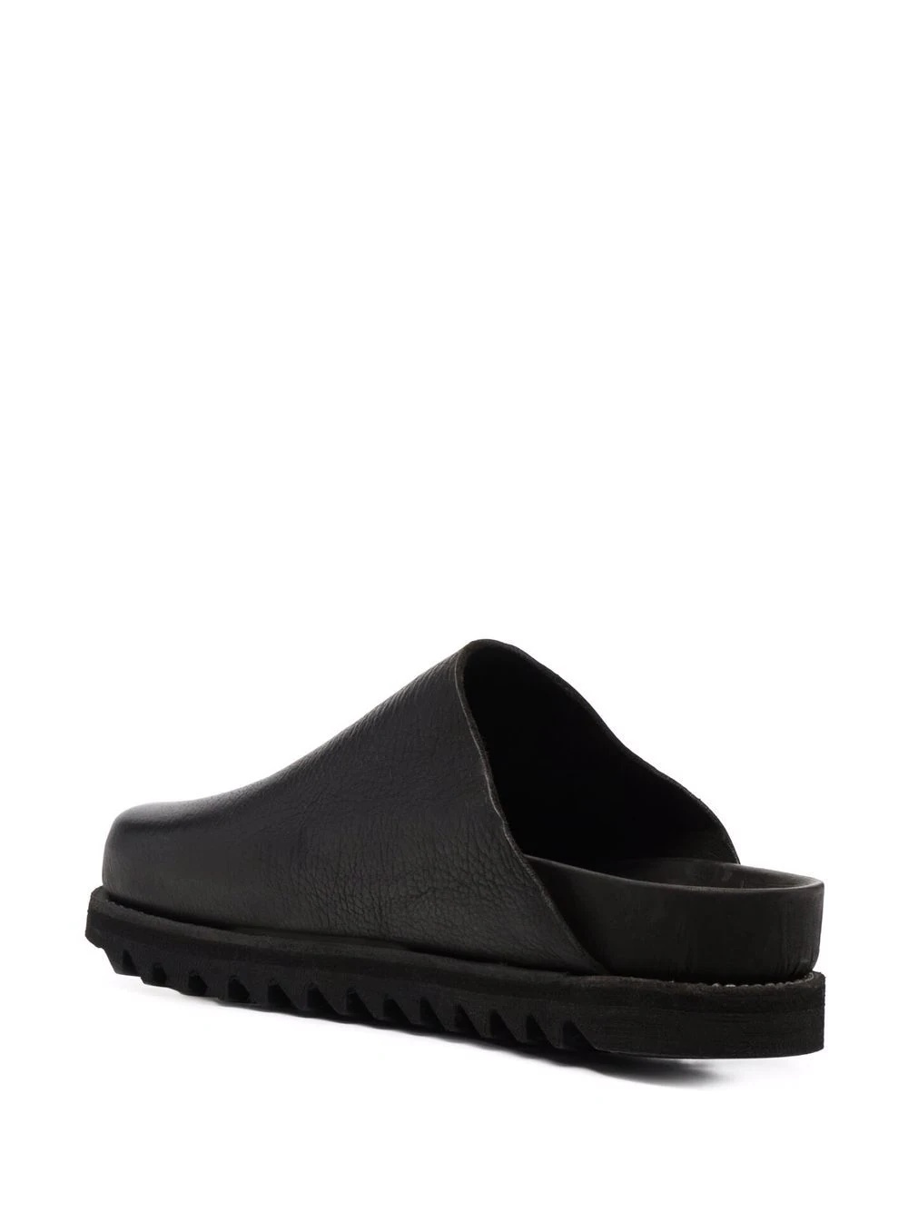 leather slip-on sandals - 3