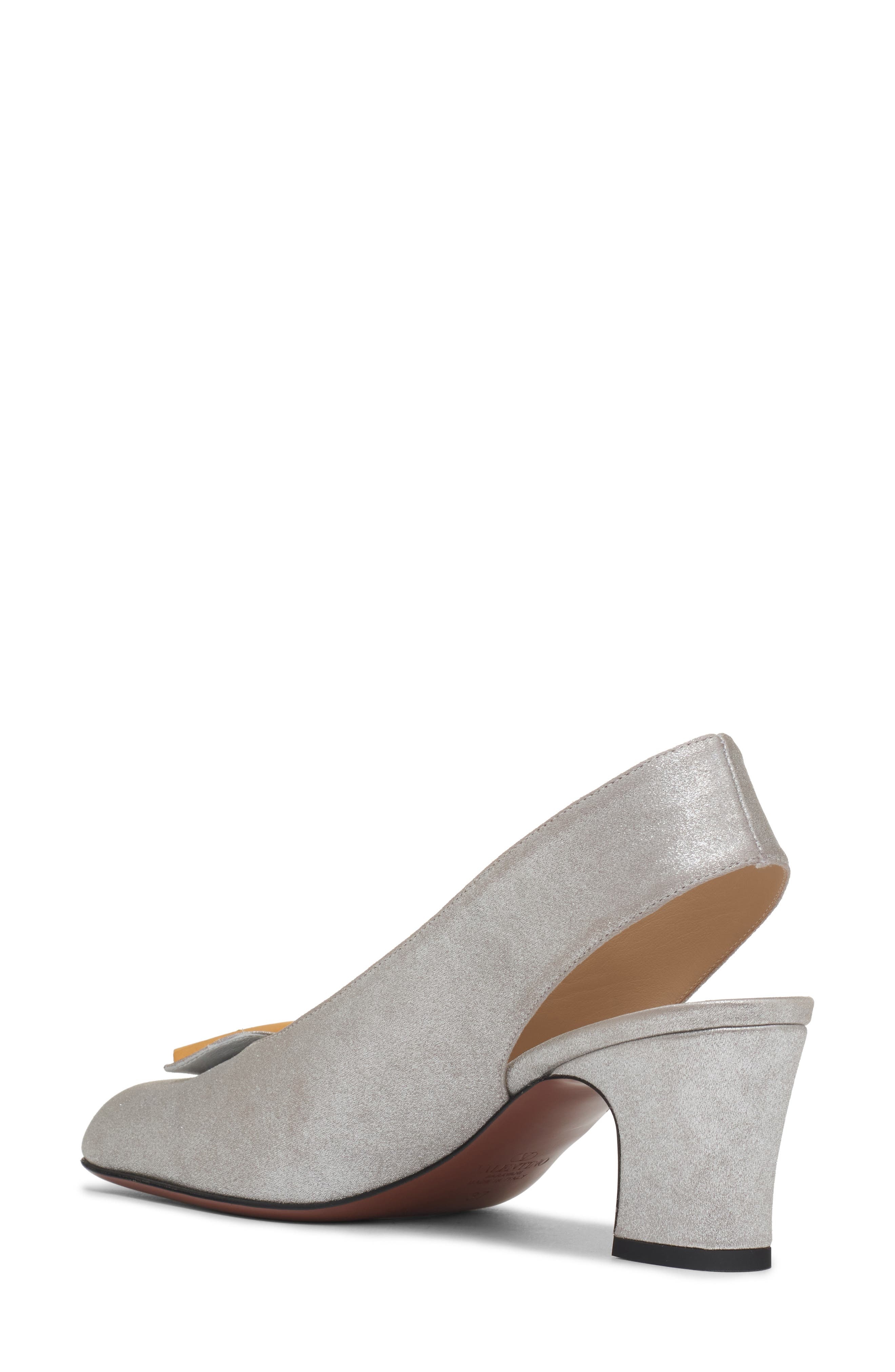Valentino Garavani Adamantine Slingback Pump in Silver at Nordstrom - 2