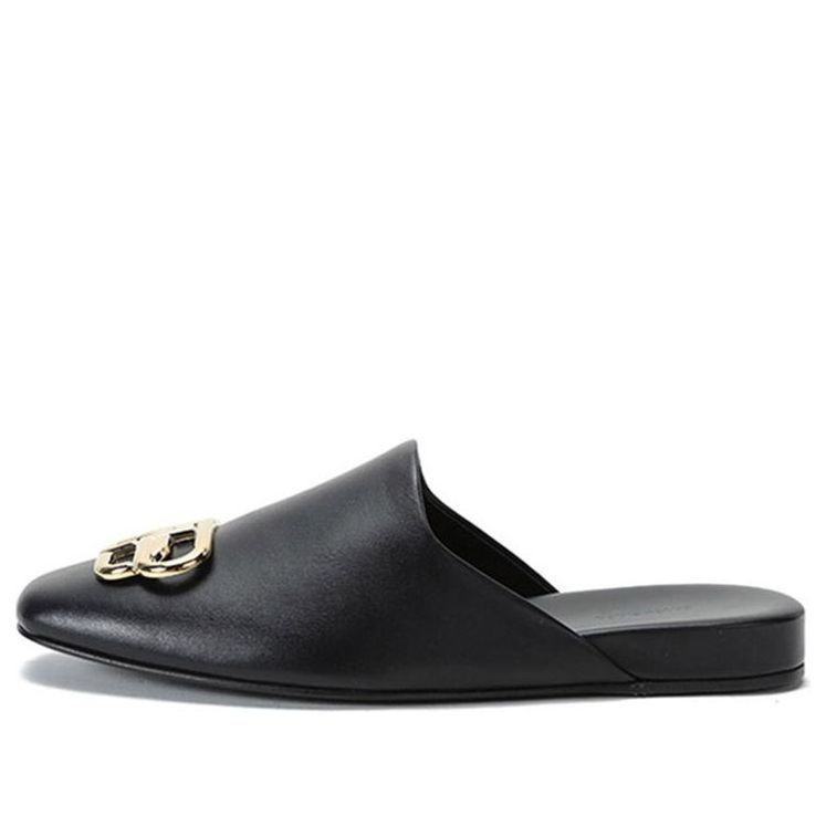 (WMNS) Balenciaga Cosy Mule 'Black' 590935-WA72I-1088 - 1